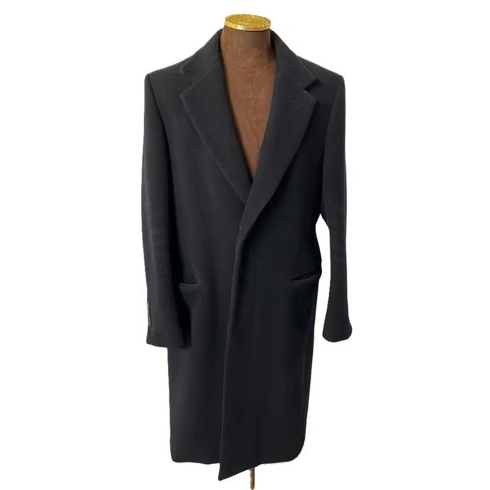 Tom Ford o1loc1c0725 41MS40 Wool Coat in Black Size US M / EU 48-50 / 2 - 1 Preview