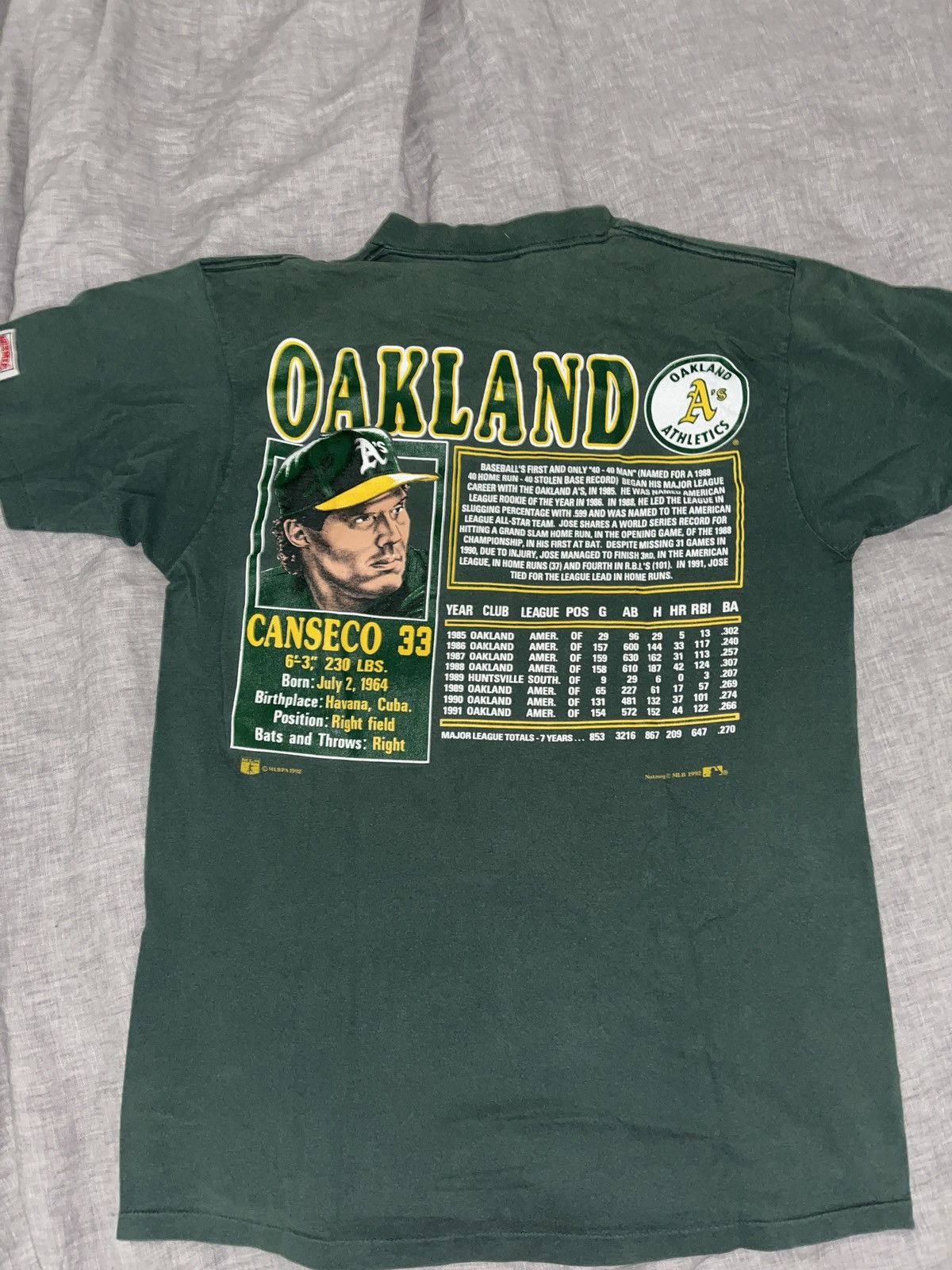 Nutmeg Jose Canseco Nutmeg Vintage Tee Size US XL / EU 56 / 4 - 2 Thumbnail