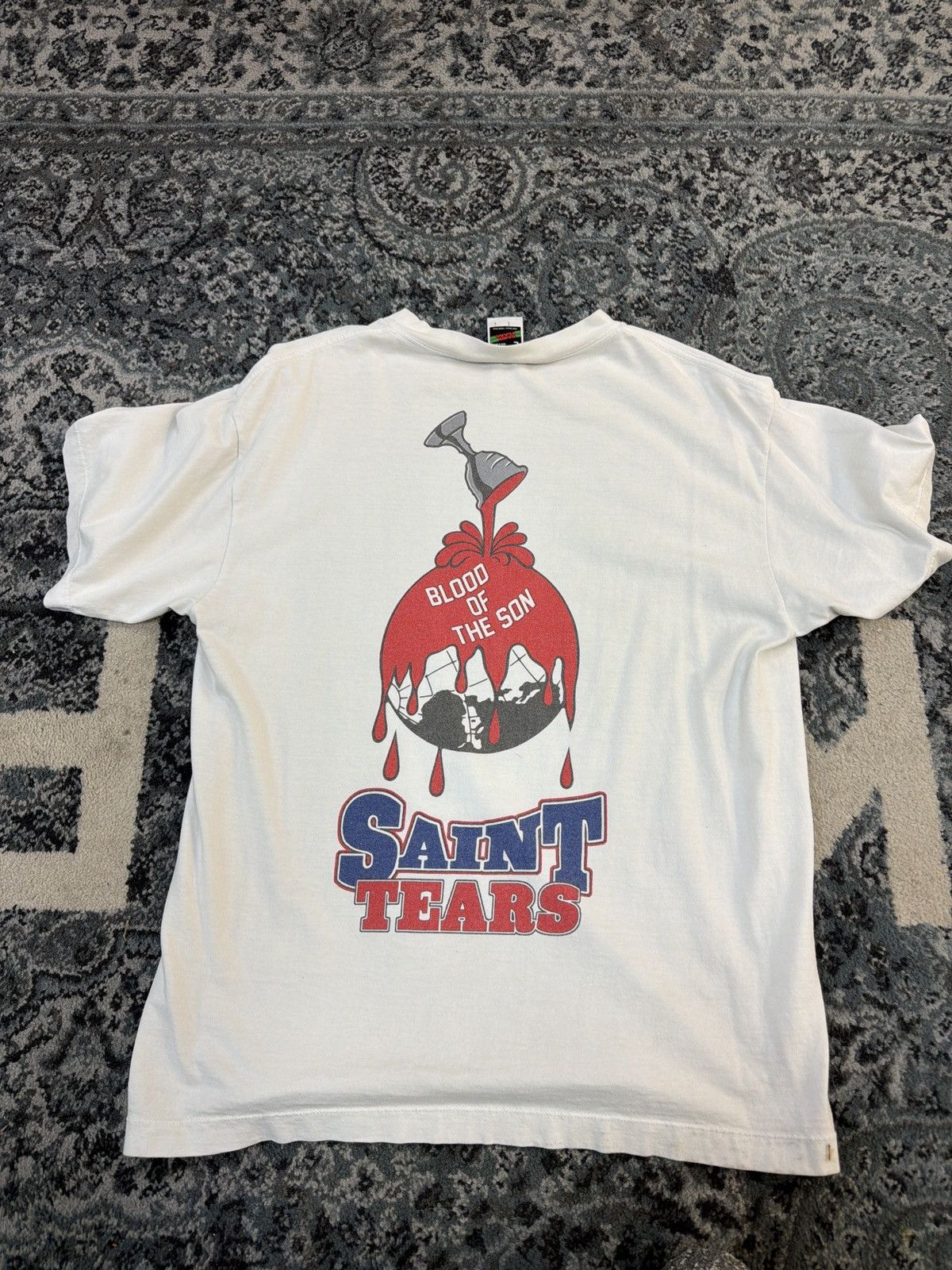 DENIM TEARS × Saint Michael Saint Michael x denim tears holy grail t shirt white large Size US L / EU 52-54 / 3 - 2 Thumbnail