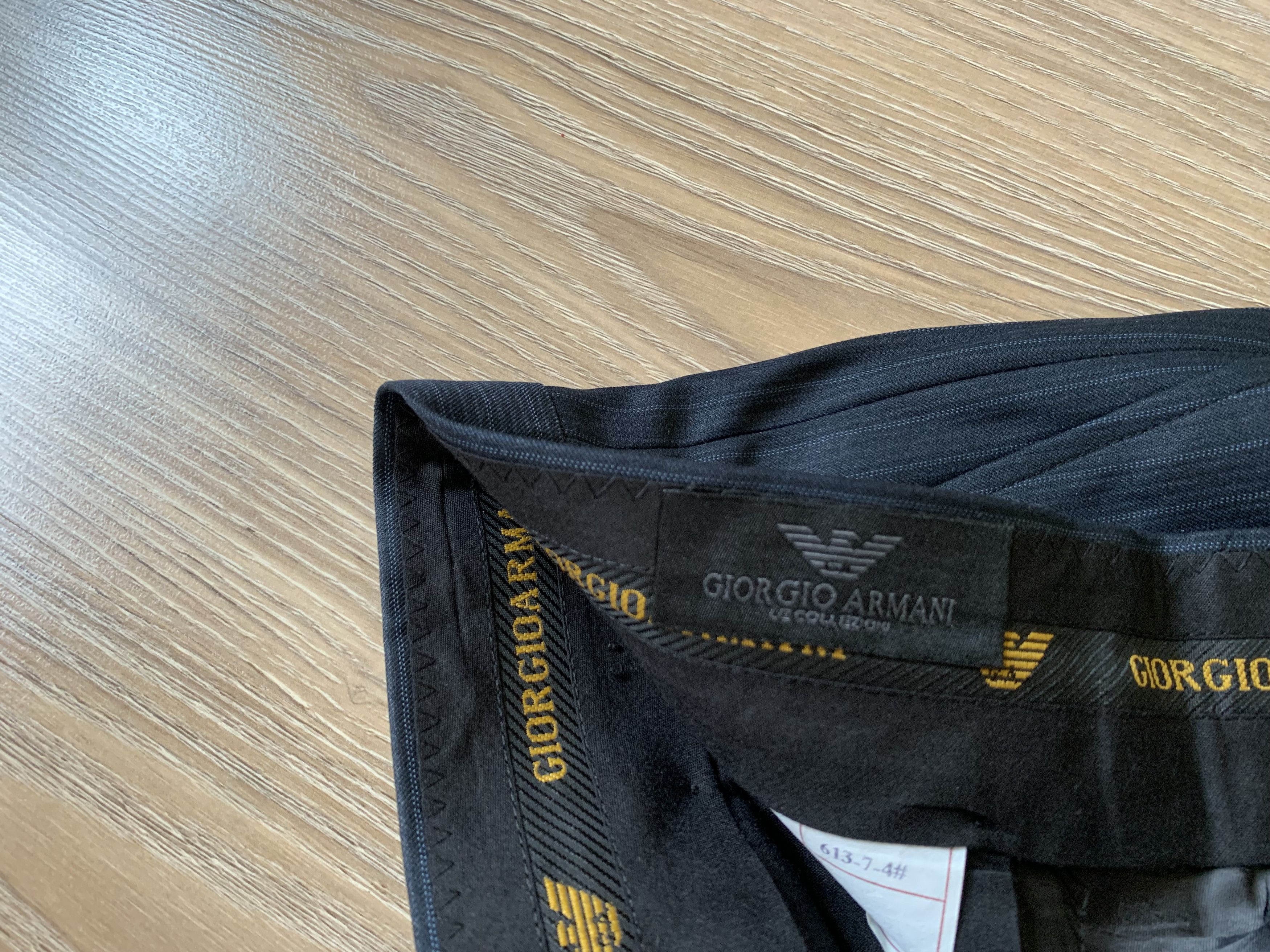 Giorgio Armani × Vintage Vintage Armani Le Collezioni Classic Formal Wool Trousers Size 54L - 7 Thumbnail