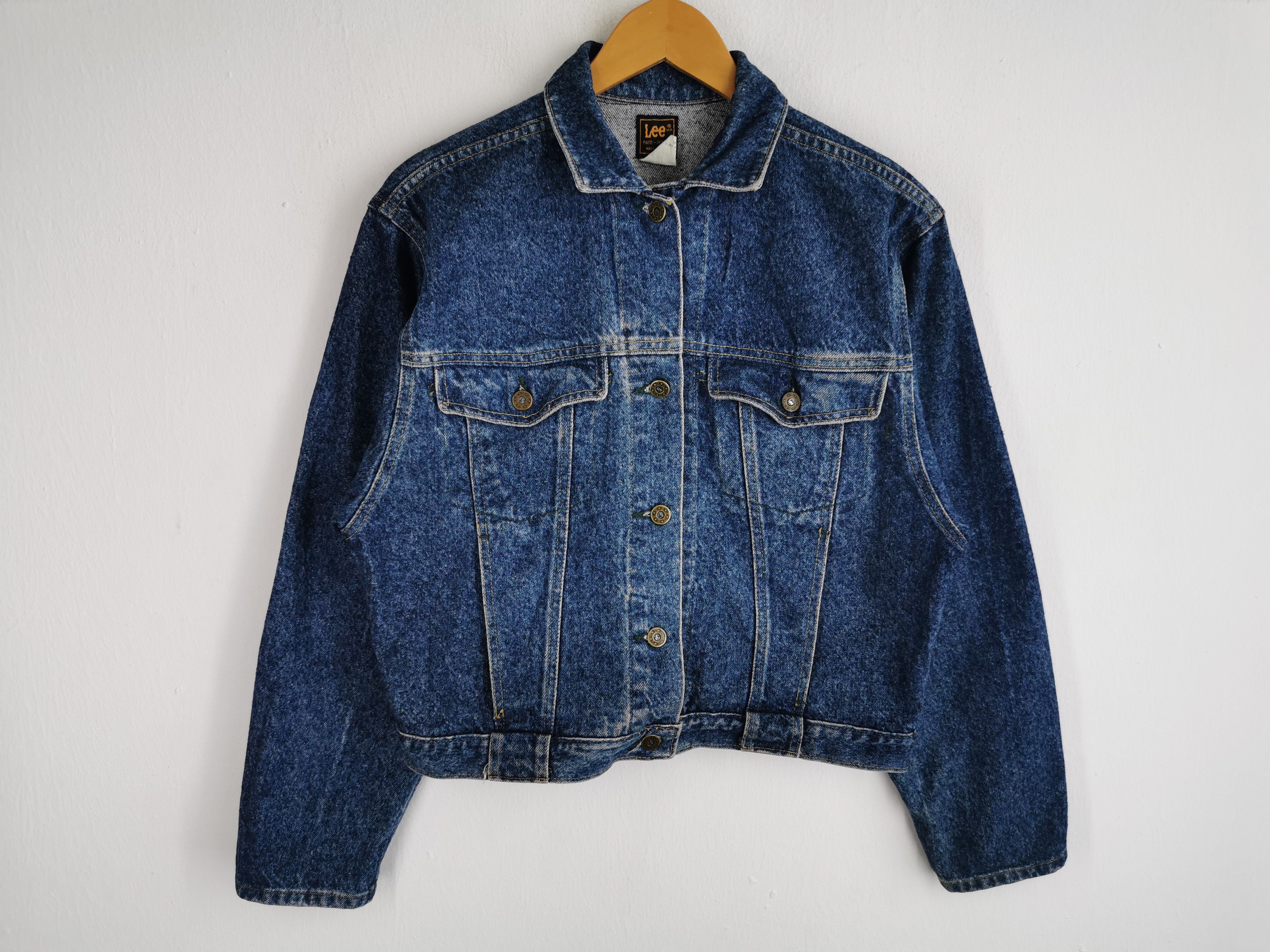 Lee Vintage 80s Lee Denim Jacket Made In USA Size US S / EU 44-46 / 1 - 1 Thumbnail
