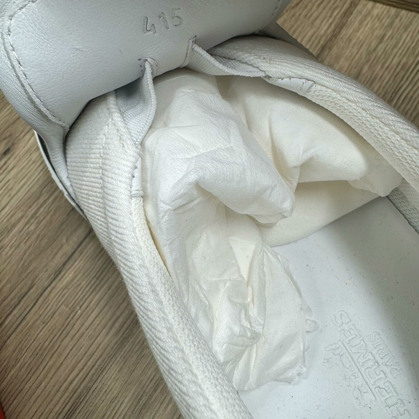 Hermes Hermes Gliss White Orange Canvas Shoes Size US 8.5 / EU 41-42 - 5 Thumbnail