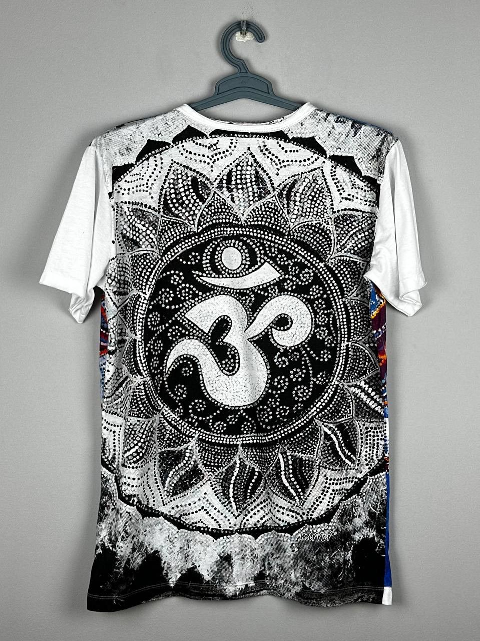 Vintage Mirror Brand Vintage Arabic Print AOP Streetwear T Shirt Size US L / EU 52-54 / 3 - 7 Thumbnail