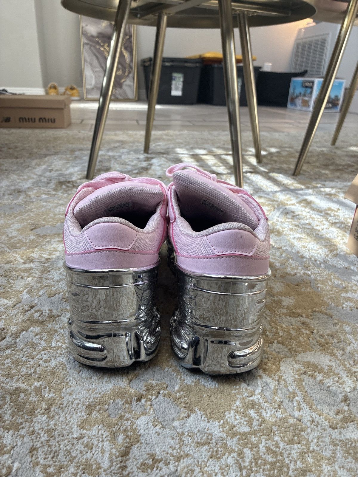 Adidas × Raf Simons Raf Simons x adidas Ozweego 'Mirrored - Clear Pink' Size US 10 / EU 43 - 4 Thumbnail