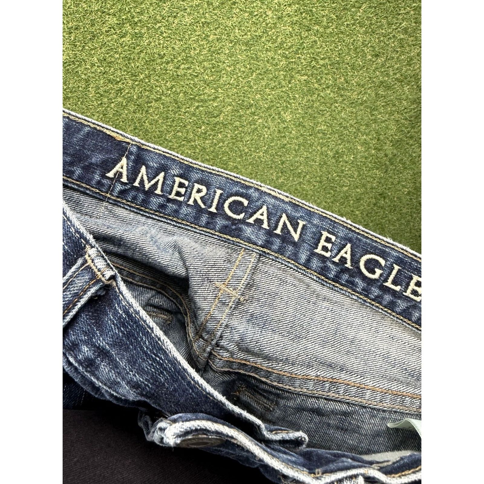American Eagle Outfitters American Eagle Jeans Mens 29x32 Blue Next Level Airflex Original Straight Fit Shirt Size US 29 - 3 Thumbnail