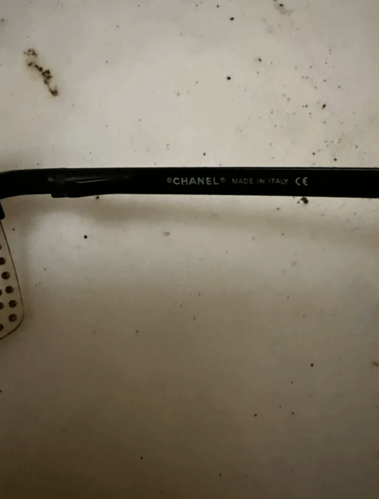 Chanel CHANEL Sunglasses 4105-B Rimless Rhinestone 4017 Shields Size ONE SIZE - 5 Thumbnail
