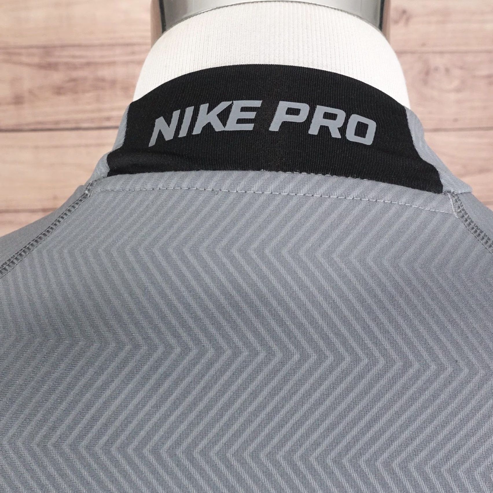 Nike Nike Pro Dri-FIT Shirt Mens Large Gray Long Sleeve Fitted Athletic Training Top Size US L / EU 52-54 / 3 - 7 Thumbnail