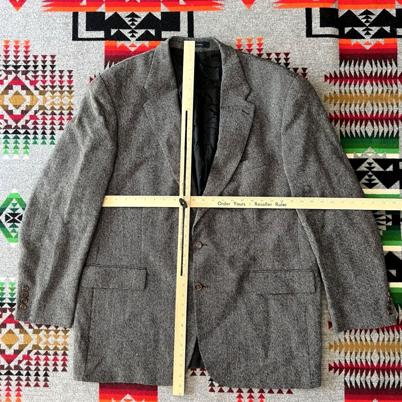 Chaps Another Title: Chaps Ralph Lauren Blazer Mens 48T Gray Classic Sport Coat A9 - 2 Piece Jacket Size 48R - 3 Thumbnail