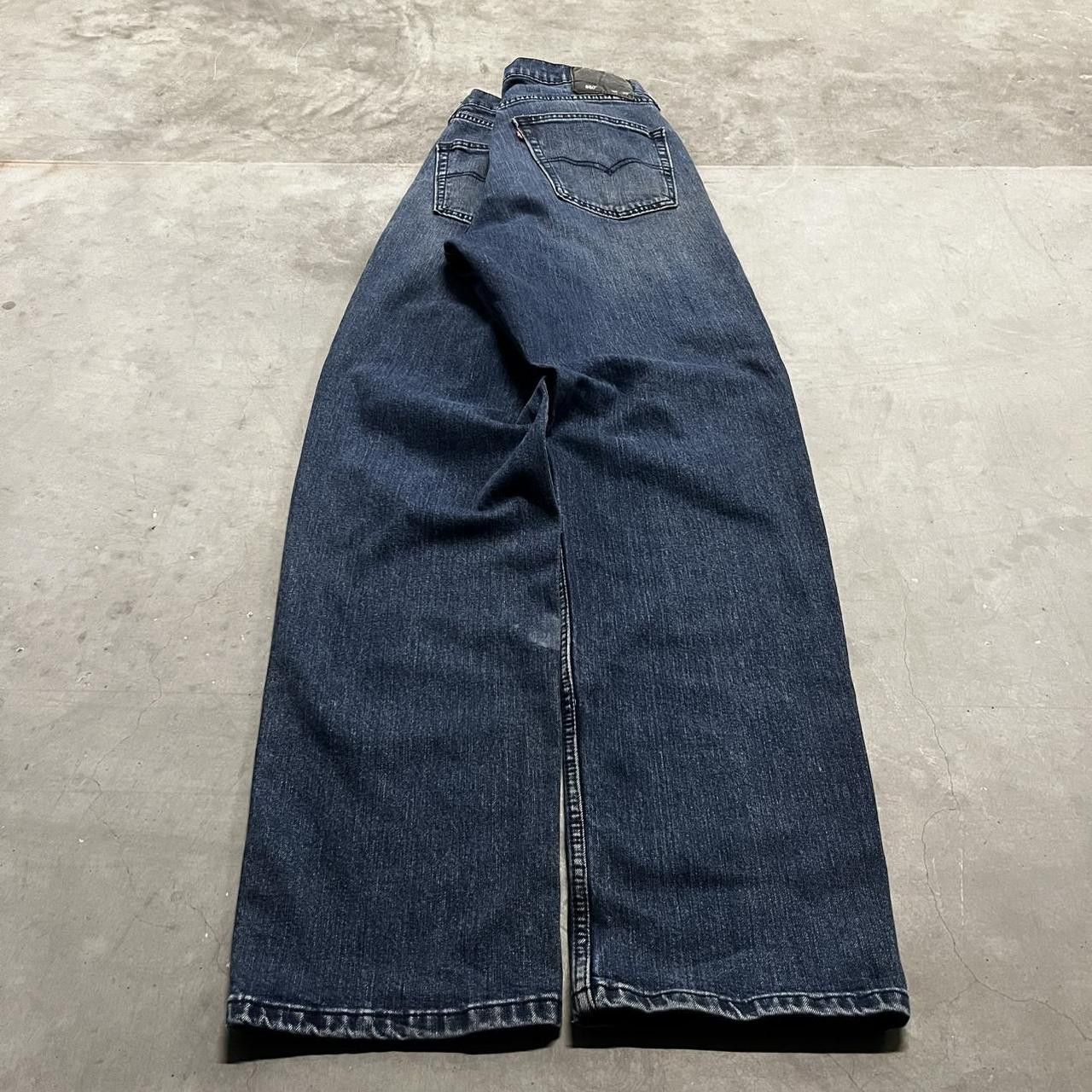 Levi's × Vintage Vintage Y2K Tall Levis Dark wash Relaxed Denim Jeans ! Size US 36 / EU 52 - 5 Thumbnail