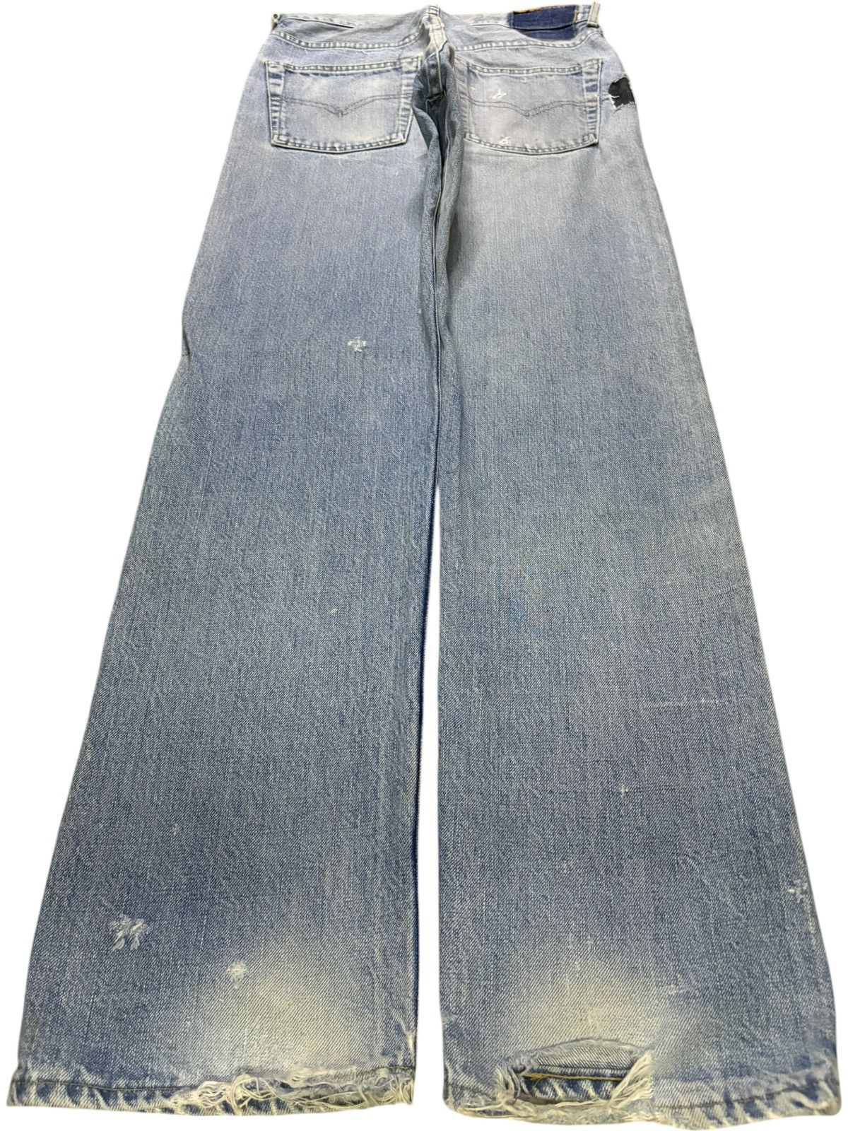 Levi's Vintage 80s Levis 503BXX Big E Selvedge Mud Wash Loose Jeans Size US 29 - 2 Thumbnail