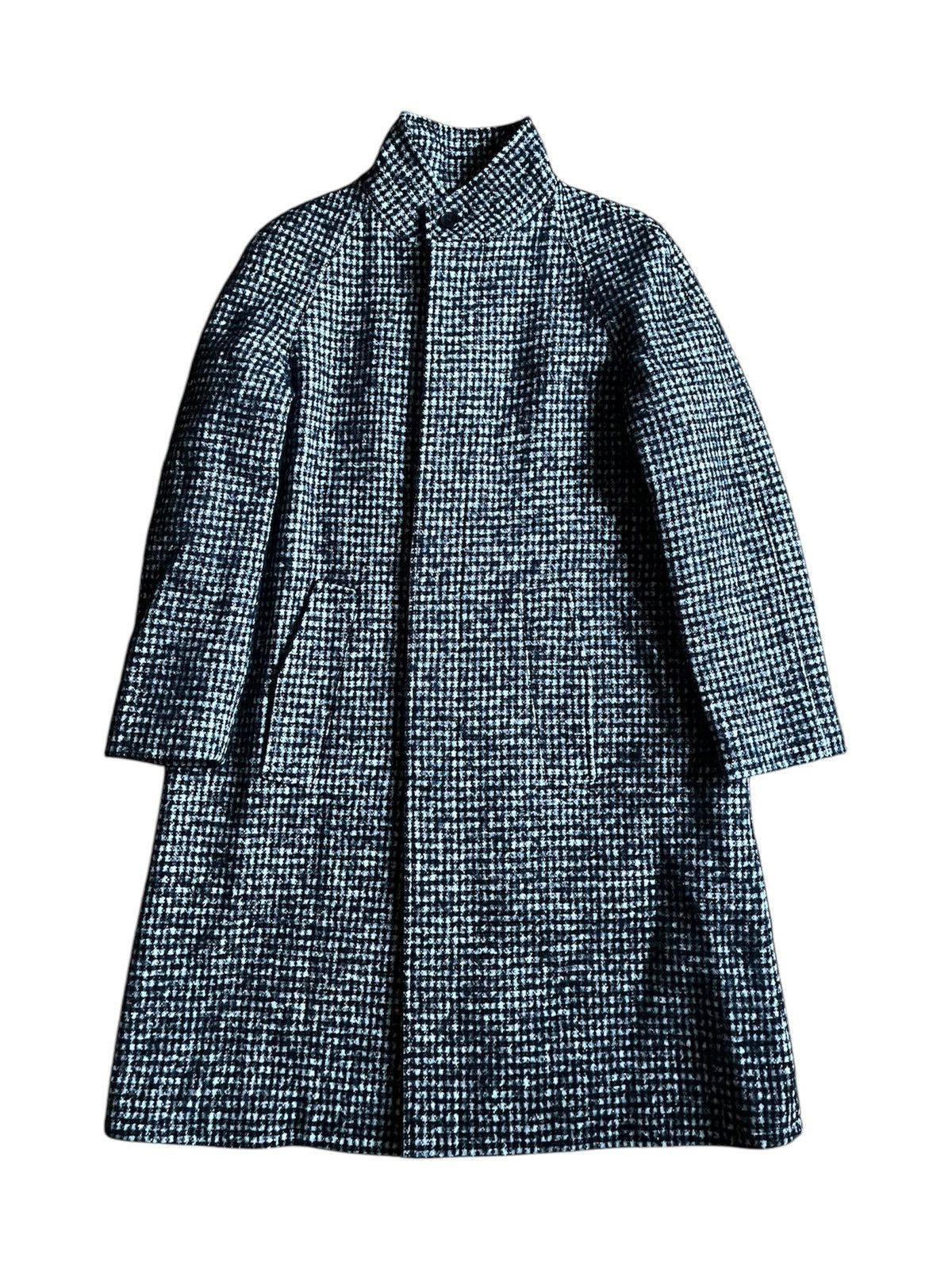 Saint Laurent Paris F/W16 Checkered Overcoat Jacket Size S / US 4 / IT 40 - 1 Thumbnail