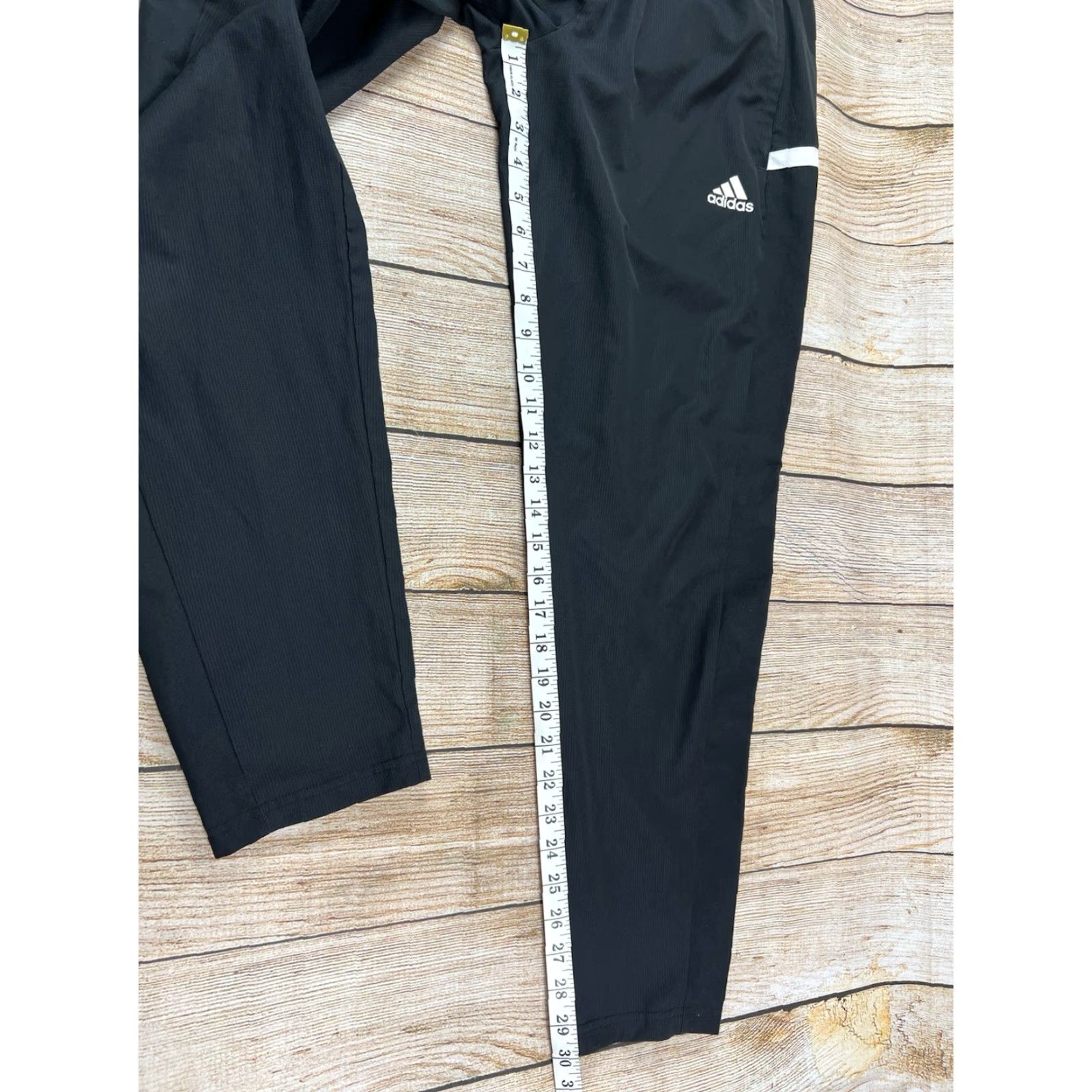 Adidas VINTAGE? No. Final: Adidas Women Pants M Black Athletic Woven Track T19 Climalite DW6867 Size 32" / US 10 / IT 46 - 6 Thumbnail