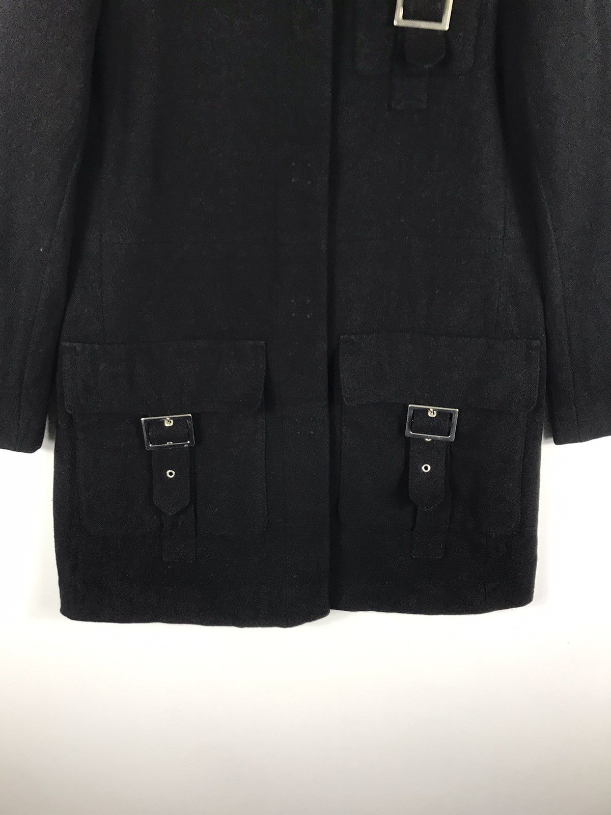 Designer × Sonia Rykiel 🔥Sonia Rykiel Wool Bondage Long Jacket Size S / US 4 / IT 40 - 5 Thumbnail