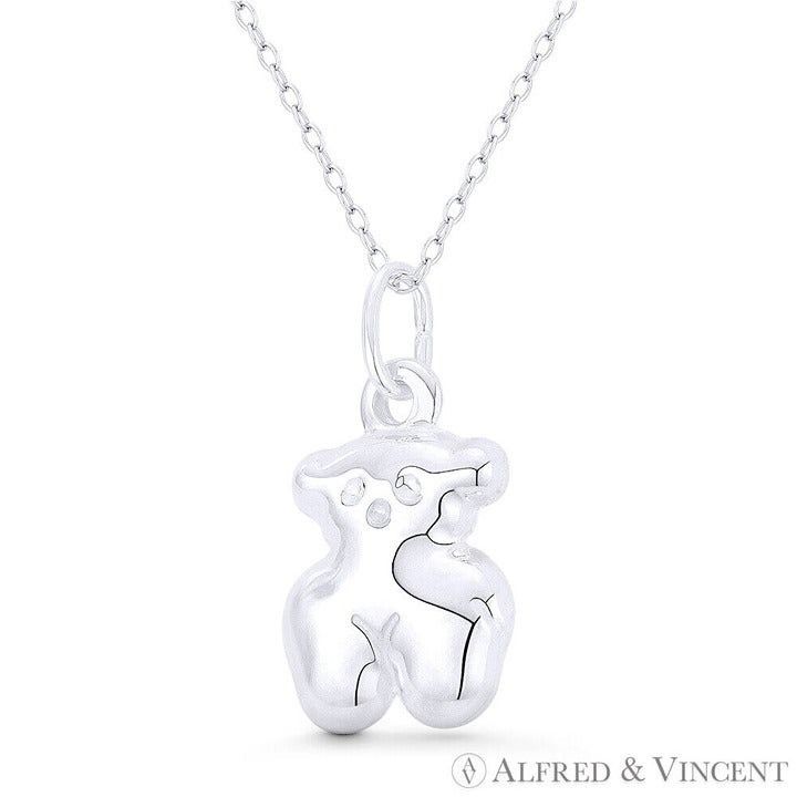 Other Wide-Hipped Teddy Bear & Heart 3D Charm Pendant Size ONE SIZE - 1 Preview