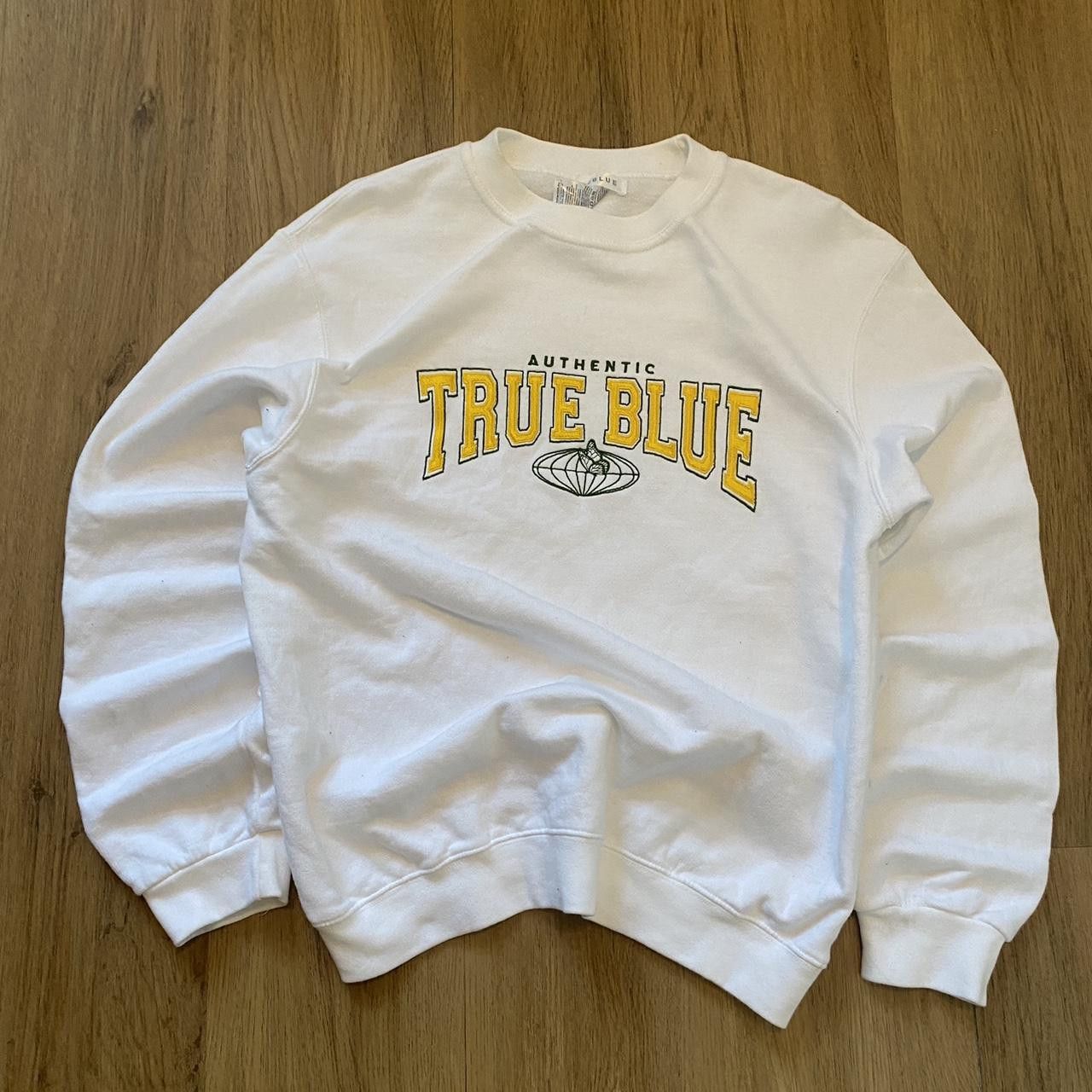 Other White True Blue crewneck sweatshirt Boxy Vintage Size US S / EU 44-46 / 1 - 1 Thumbnail