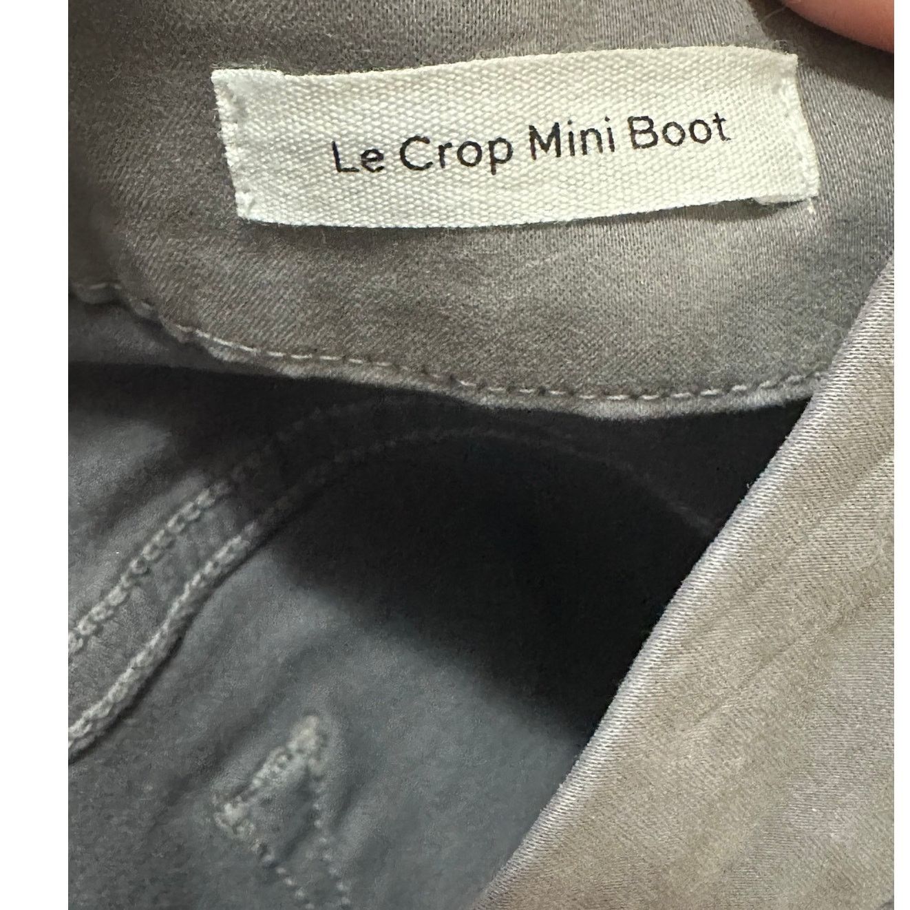 Frame Frame Le Crop Mini Boot smoke gray jeans size 24 - 00 Size 24" / US 00 / IT 34 - 6 Thumbnail