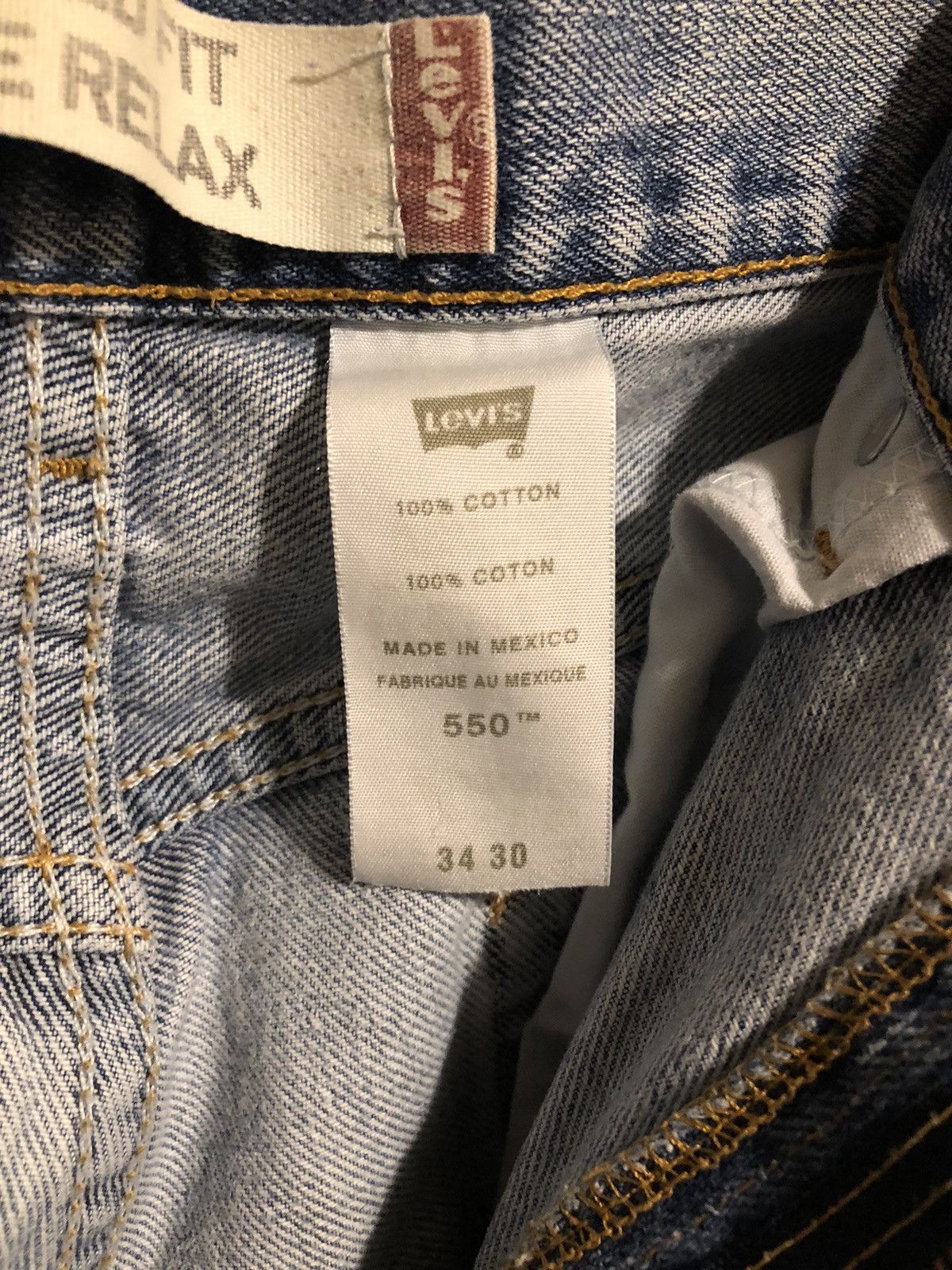 Levi's × Levi's Vintage Clothing × Vintage Vintage Levi’s 550 Relaxed Fit Baggy Denim Jeans Faded Size US 34 / EU 50 - 5 Thumbnail