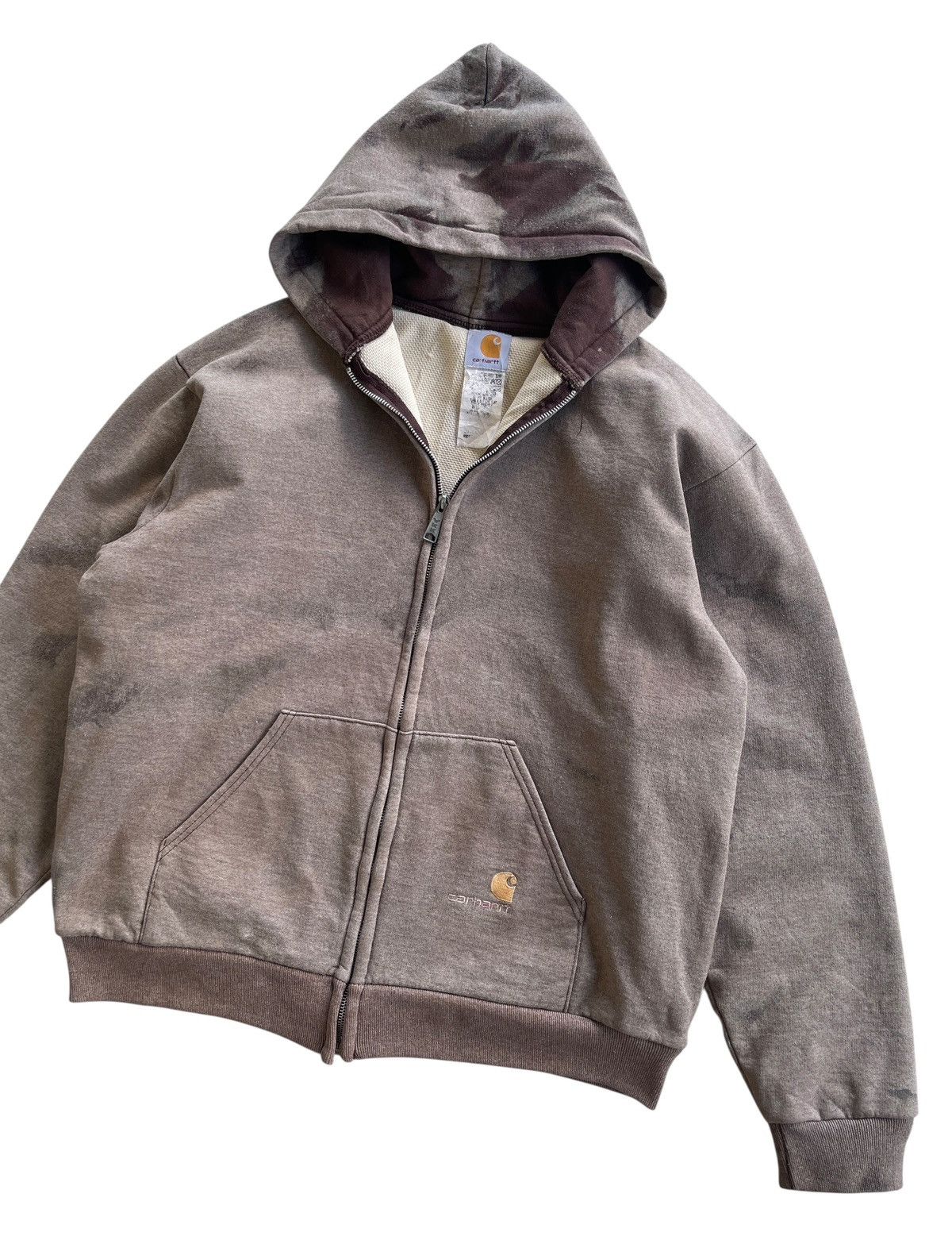 Carhartt Vintage Carhartt Zip Up Hooded Sunfaded Dyed Size US XXL / EU 58 / 5 - 6 Thumbnail