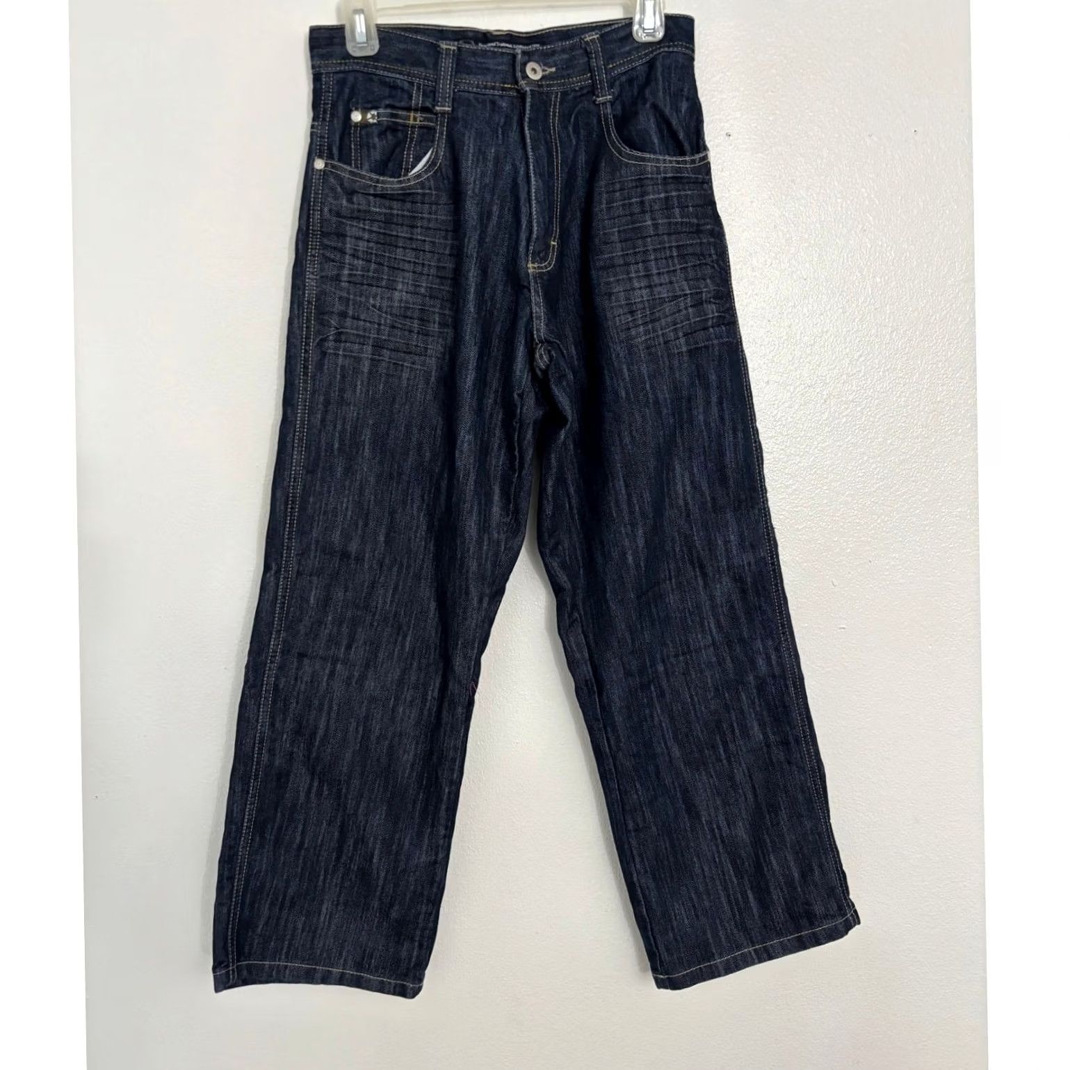 Southpole Southpole Jeans Mens 29 Blue Denim Solid Regular Men Size Size US 29 - 2 Thumbnail