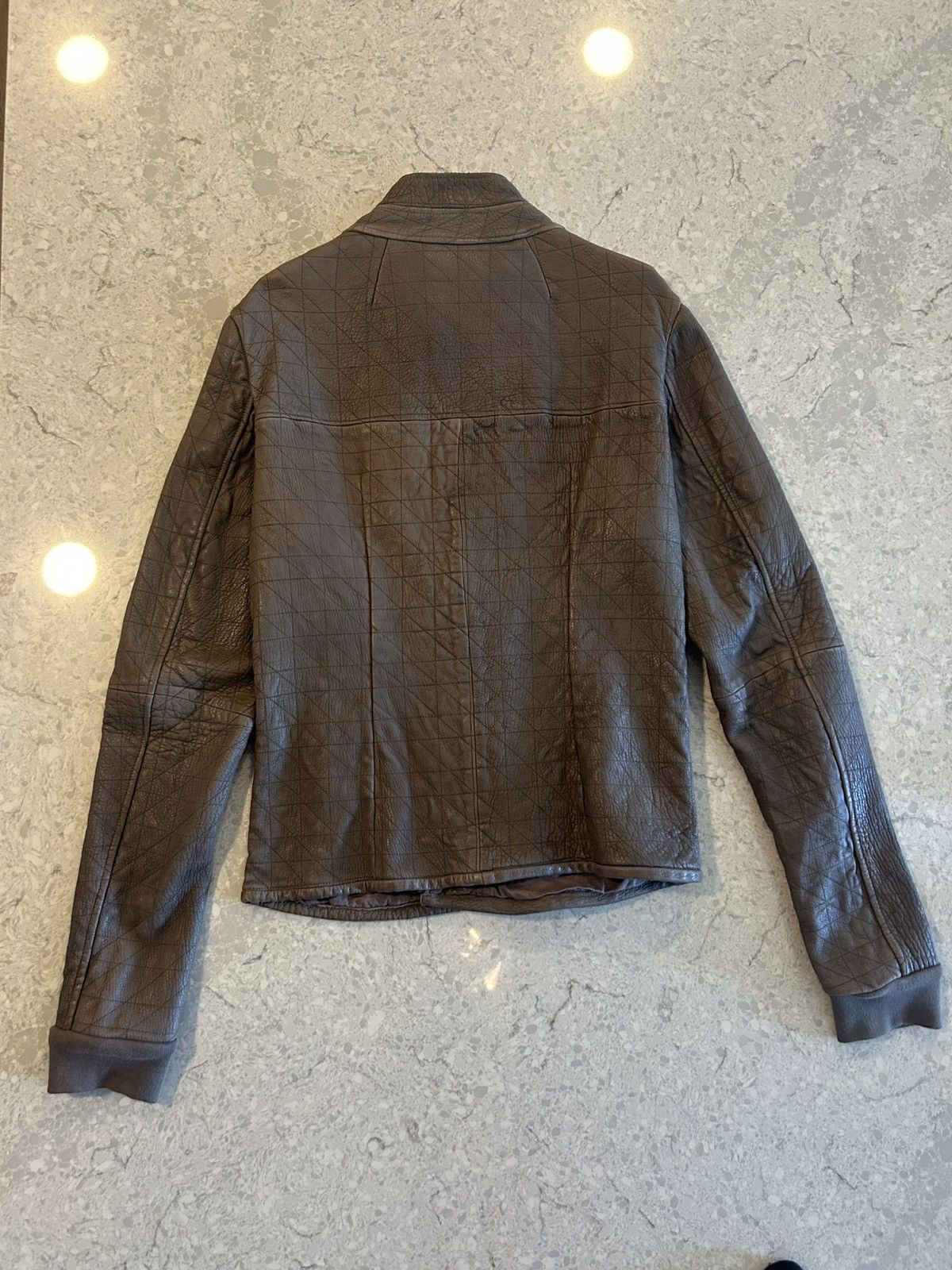 Rick Owens Rick Owens F/W 05 "MOOG" Heavy Lamb Leather Biker Jacket Size US XL / EU 56 / 4 - 7 Thumbnail