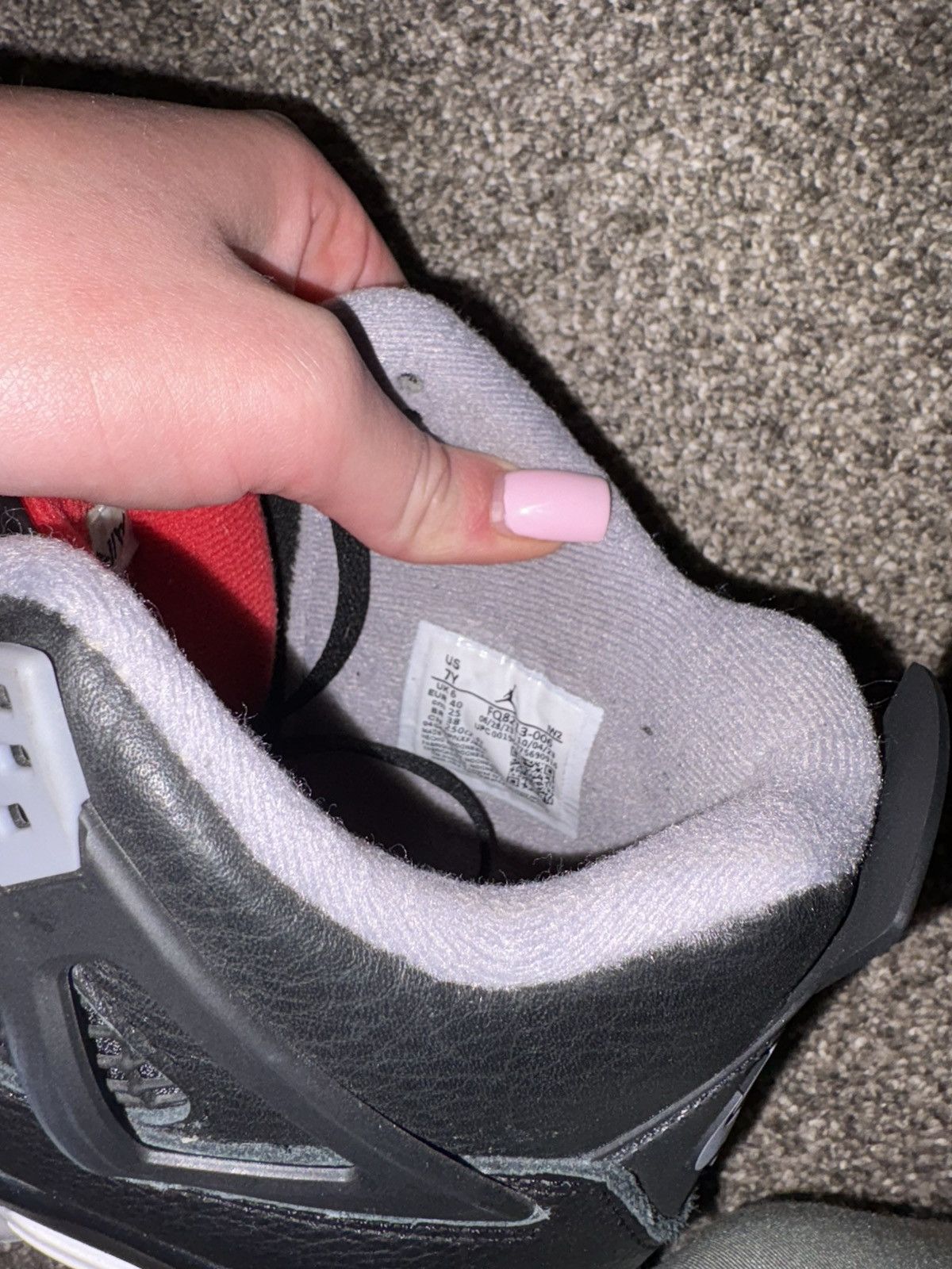Nike Jordan 4 Retro Bred Reimagined Size US 7 / EU 40 - 7 Thumbnail