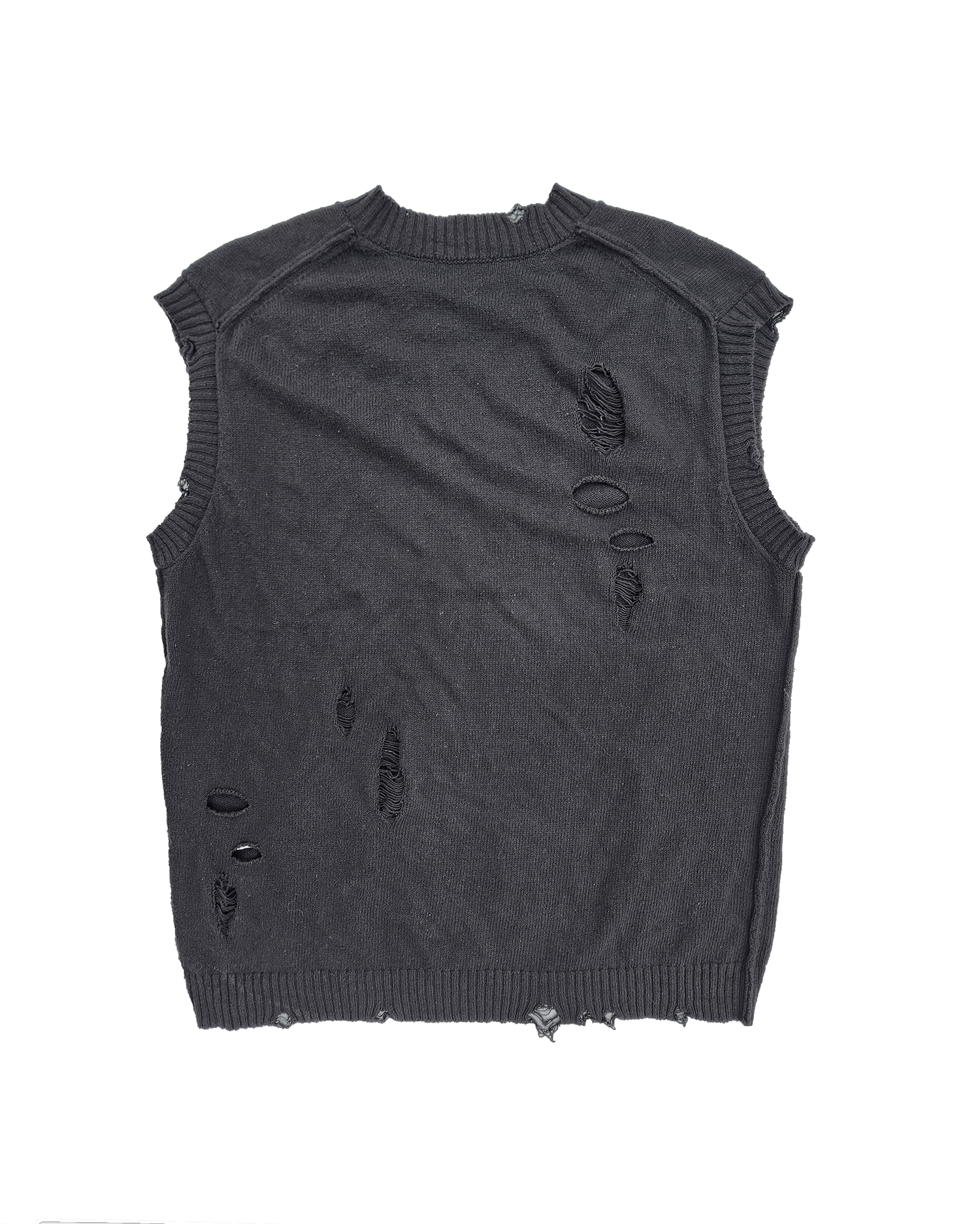 Yohji Yamamoto Pour Homme 24SS Damaged Hole Knit Vest