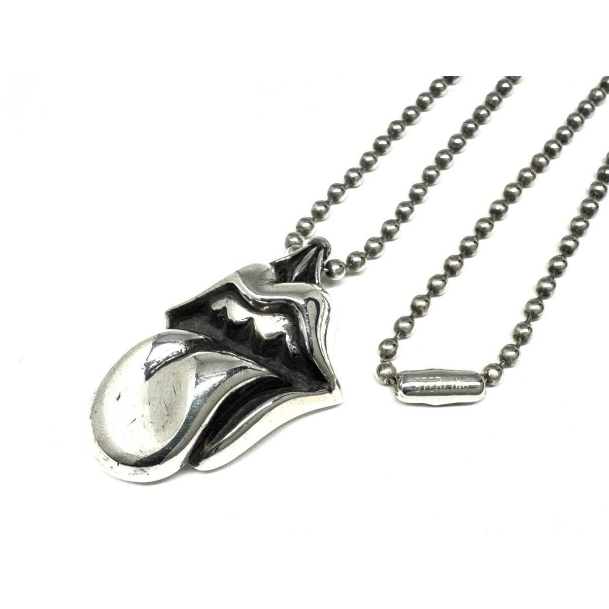 Chrome Hearts Lip and Tan Charm Necklace