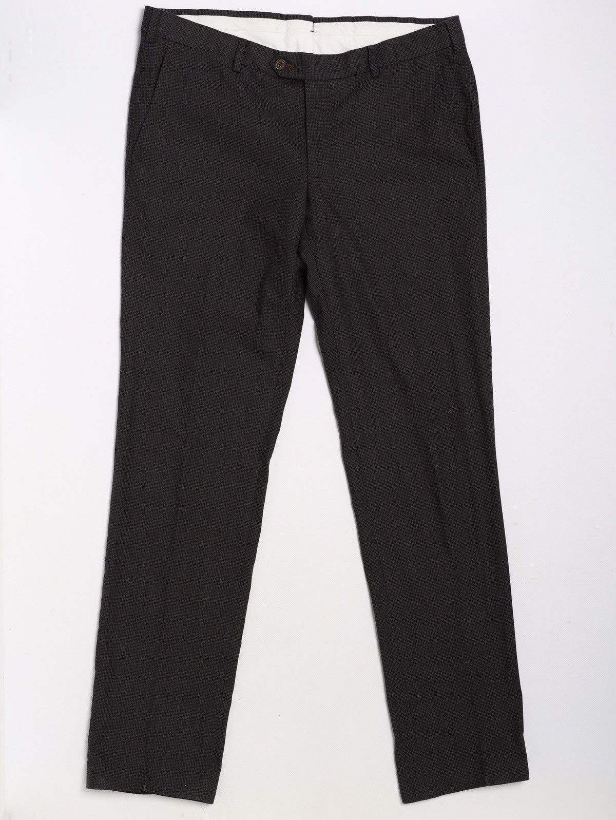Ermenegildo Zegna Ermenegildo Zegna Brown Abito Suit Wool Cotton Blazer Pants Size 44R - 16 Thumbnail