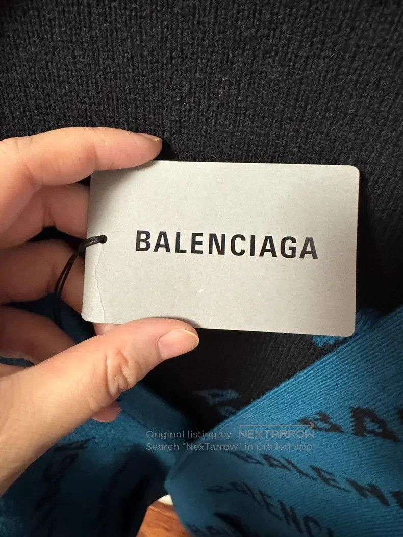 Balenciaga Balenciaga Barrage Full Logo Wool Knit Cardigan Jacket Size US S / EU 44-46 / 1 - 6 Thumbnail