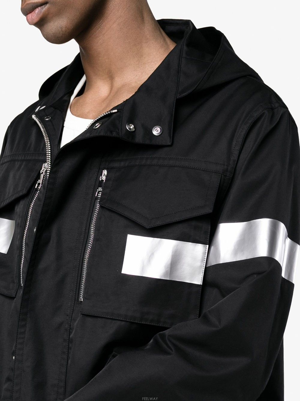 Neil Barrett Neil Barrett Reflective Hooded Parka Size US M / EU 48-50 / 2 - 4 Thumbnail