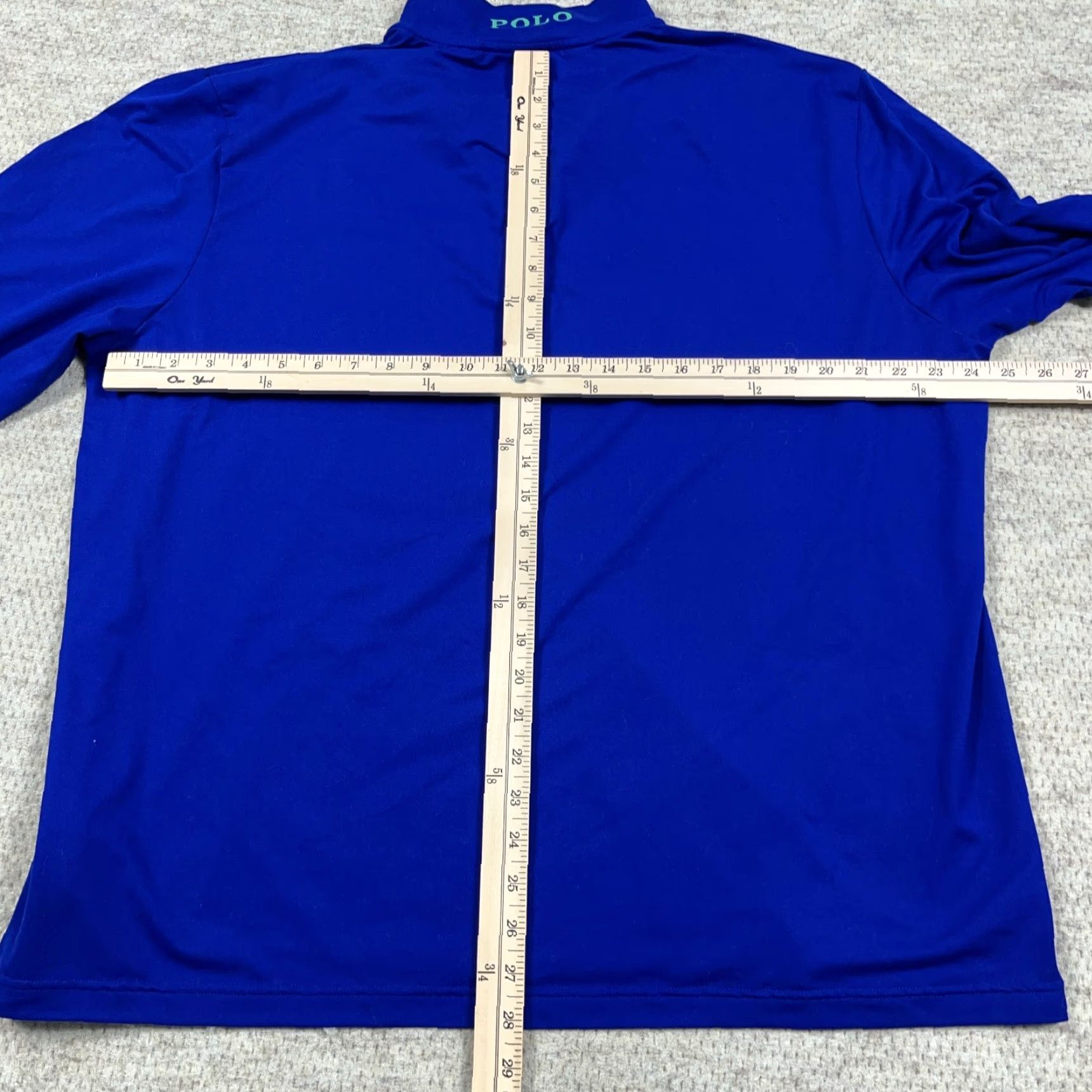 Polo Ralph Lauren Ralph Lauren Polo Golf Sweater Men 2XL Pullover Mock Neck 1/4 Zip Royal Blue Logo Knit Shirt Size US XXL / EU 58 / 5 - 7 Thumbnail