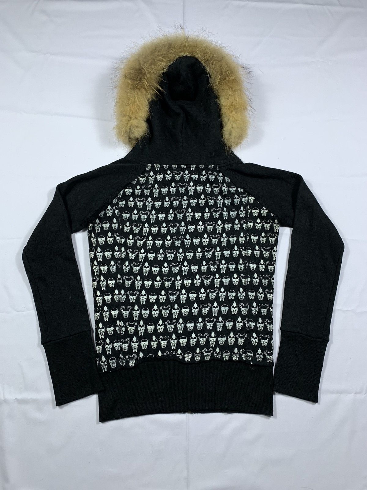 If Six Was Nine DISTRESSED FUR ZIPPER HOODIE SKULL LGB STYLE Size US M / EU 48-50 / 2 - 2 Thumbnail