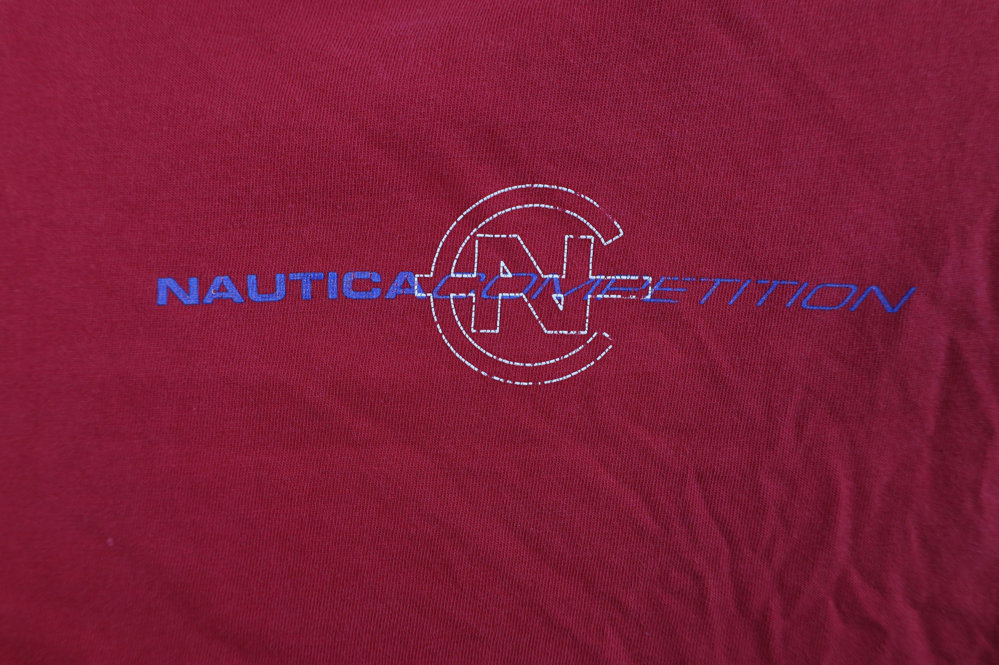 Nautica Vintage 90s Nautica Competition Short Sleeve T-Shirt Size US XL / EU 56 / 4 - 4 Thumbnail