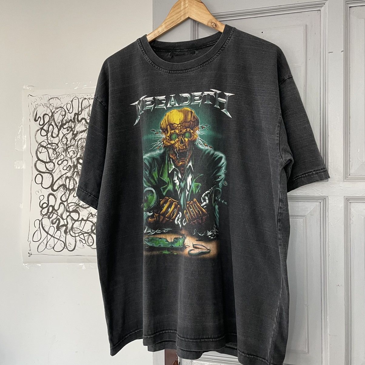 Band Tees × Megadeth × Vintage Vintage Y2K Megadeth Vic Rattleheaded Band Tee Size US XXL / EU 58 / 5 - 2 Thumbnail