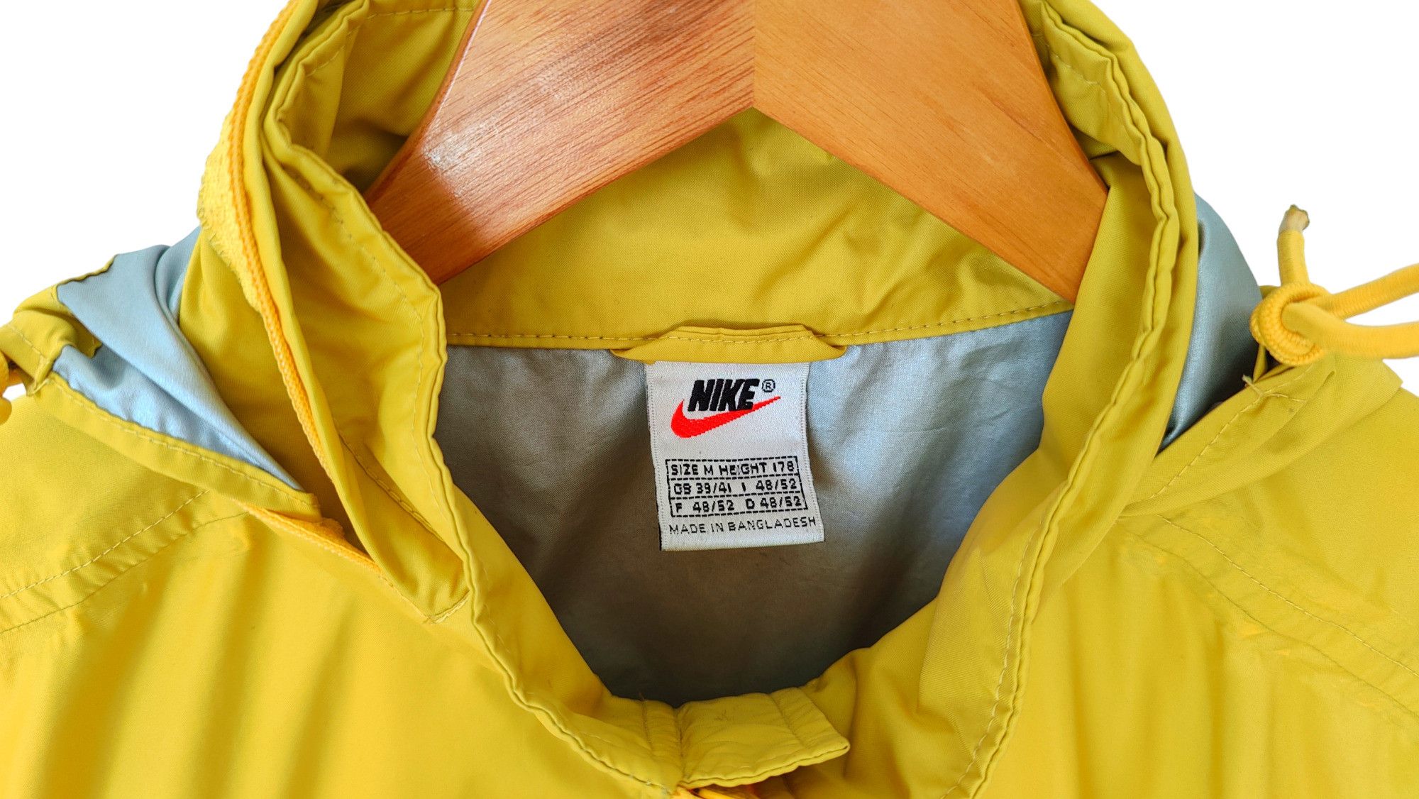 Nike × Vintage Nike VTG 90s Mustard Light Wind Jacket Stone Island style Size US M / EU 48-50 / 2 - 3 Thumbnail