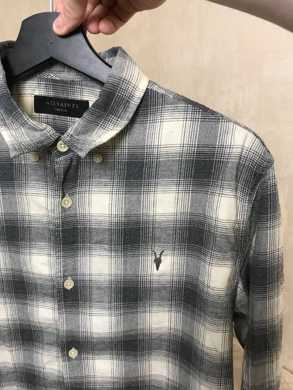 Allsaints 🔥 Allsaints Dogwood Long Sleeve Shirt Button Up Cotton Size US M / EU 48-50 / 2 - 7 Thumbnail