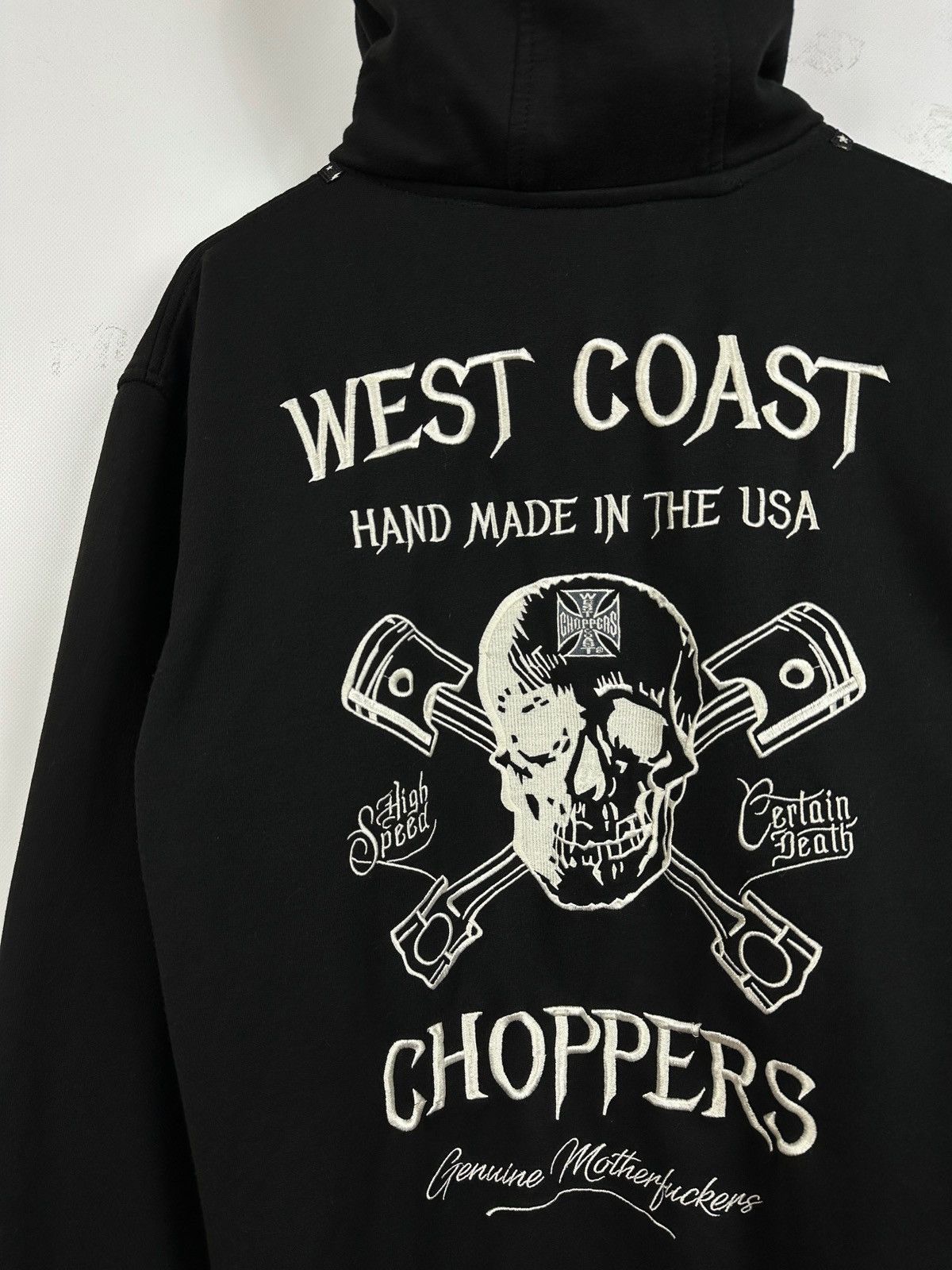 Vintage Vintage West Coast Choppers Hand Made In The USA Hoodie Size US L / EU 52-54 / 3 - 5 Thumbnail