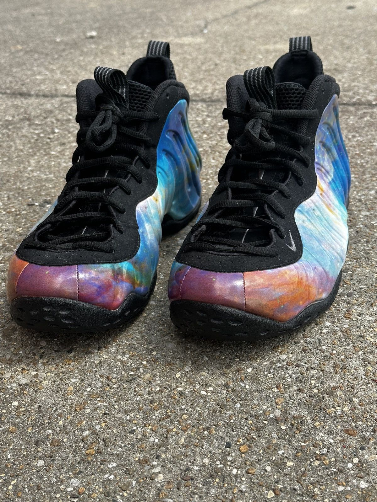image of Nike Foamposite “Nebula” Or/ “Alternative Galaxy” Shoes, Men's (Size 13)