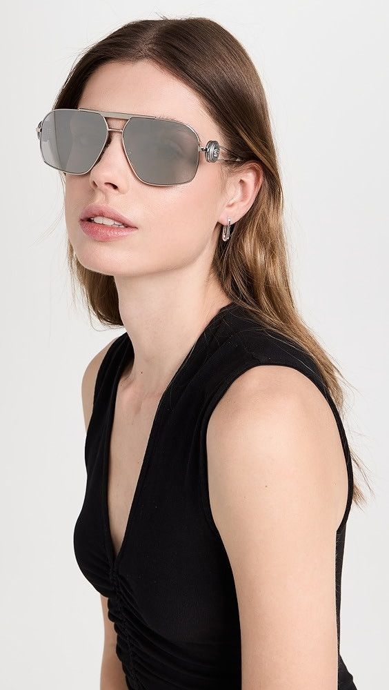 Versace NEW Versace VE2269 100287 Pilot Unisex Sunglasses VE 2269 Size ONE SIZE - 10 Thumbnail