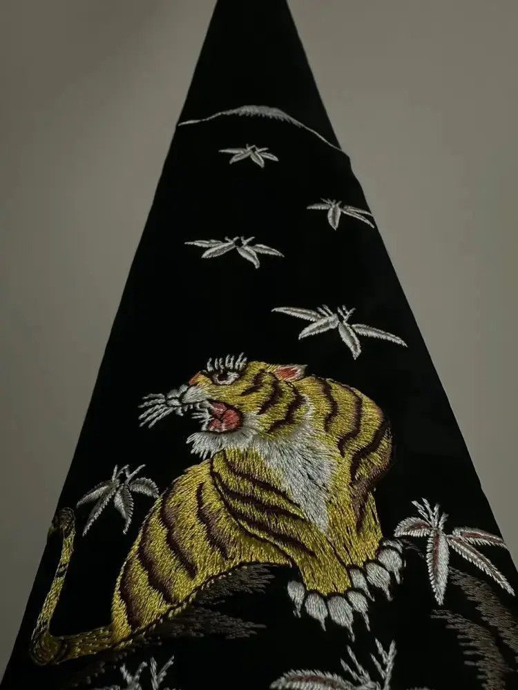Yohji Yamamoto 04AW Tiger Stitches TIe
