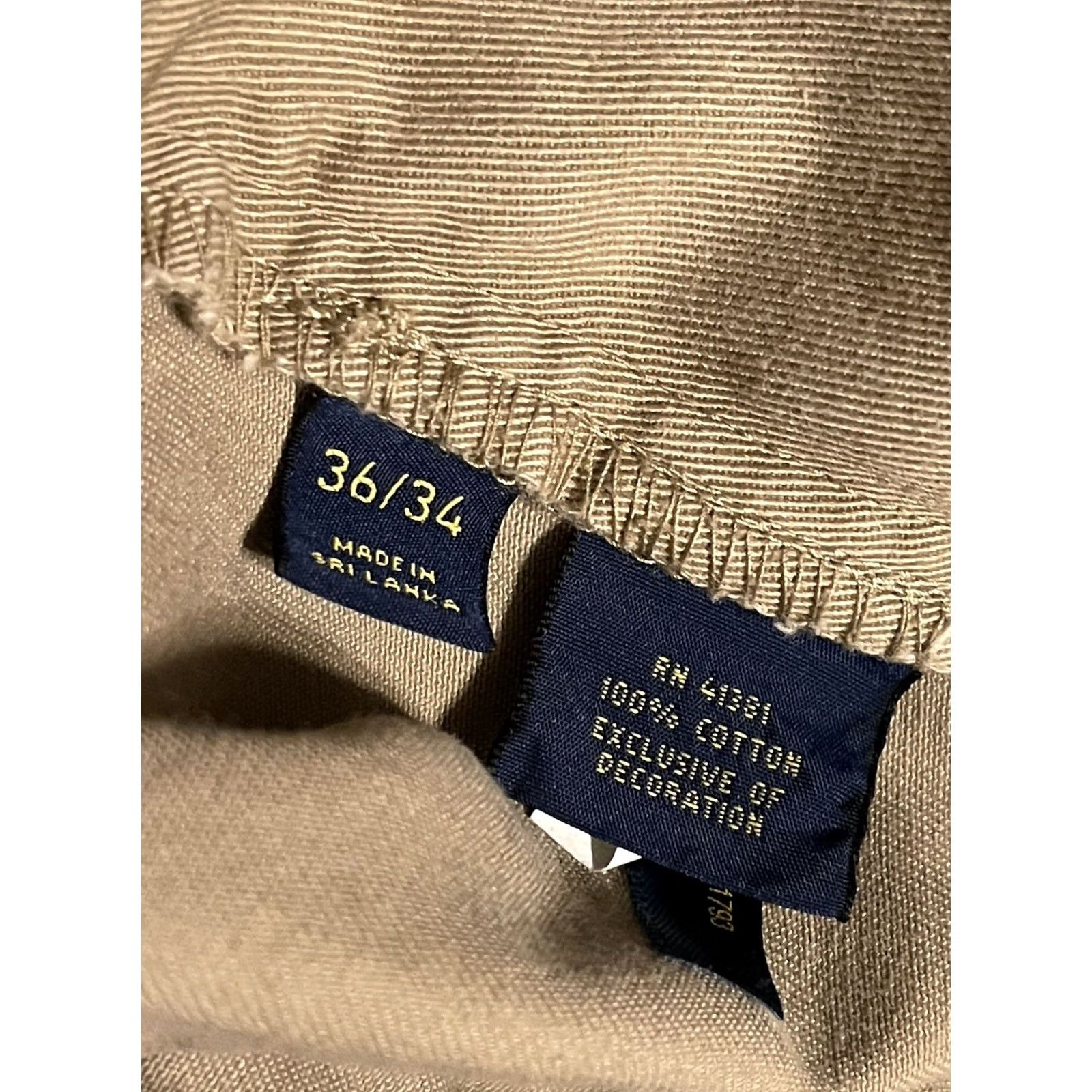 Polo Ralph Lauren Polo Ralph Lauren Pants Chino Beige Mens Straight Fit 36x34 Size US M / EU 48-50 / 2 - 5 Thumbnail