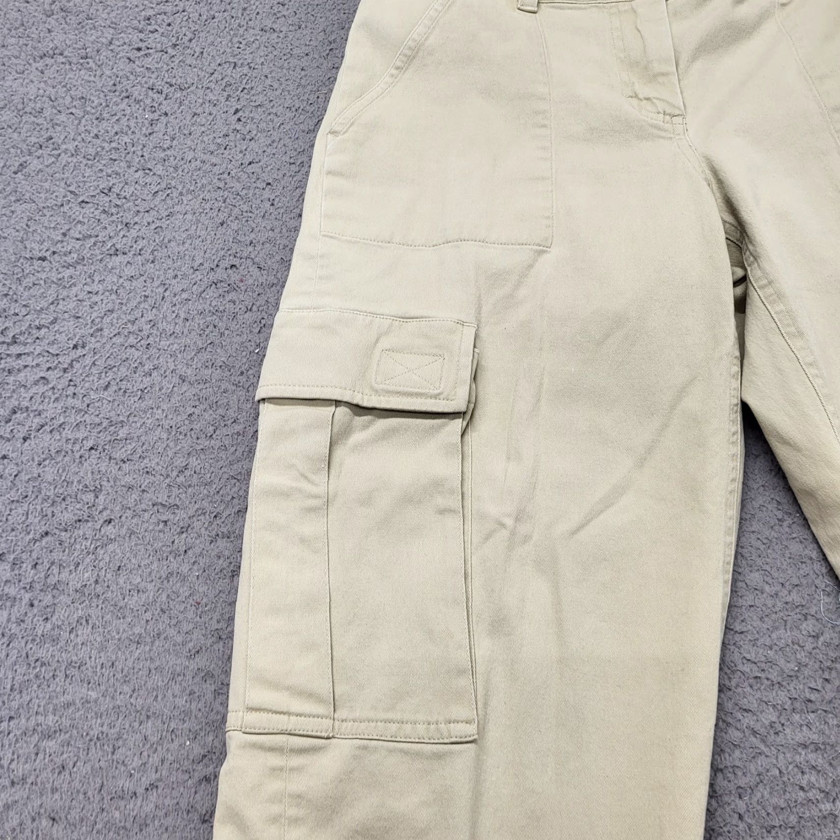 Vintage VINTAGE L O L Cargo Pants Women's 6P Khaki Twill Y2k Retro Utility Cargo Tan Pants Women Slim Straight 90s Bohemian College Summer Spring Fall Size 28" / US 6 / IT 42 - 4 Thumbnail
