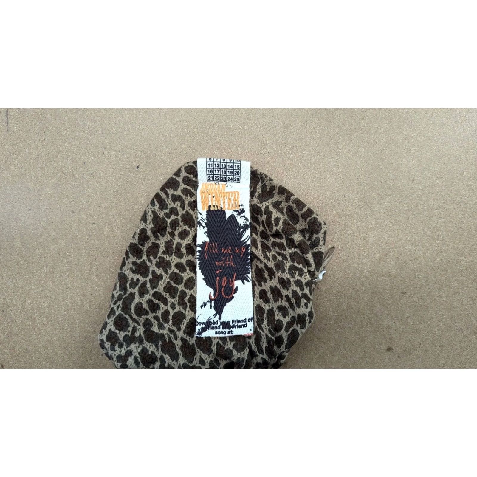 Vintage ONLY & Bo Van Melskens Womens Beanie Hat One Size Wool Anima Print Gray Size ONE SIZE - 6 Thumbnail