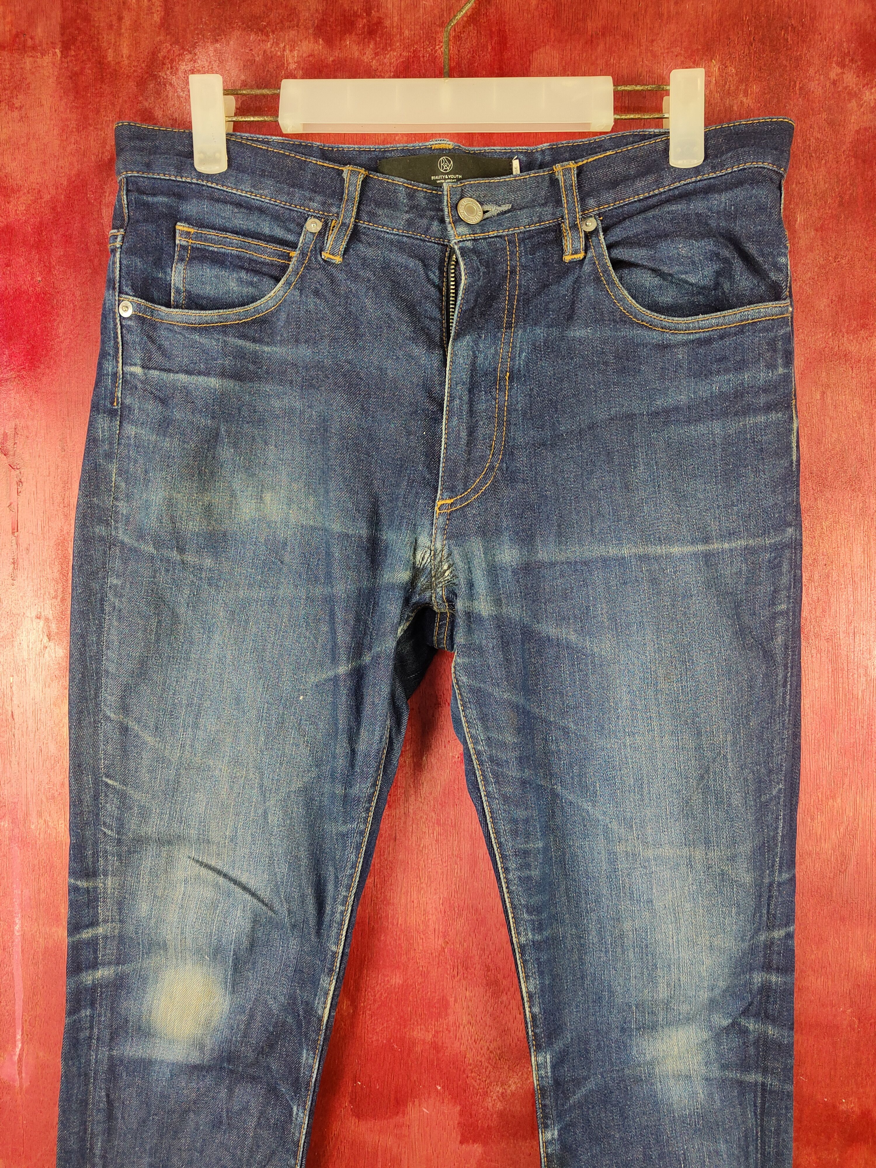 Beauty Youth Dark Blue Ripped Skinny Jeans #S2053