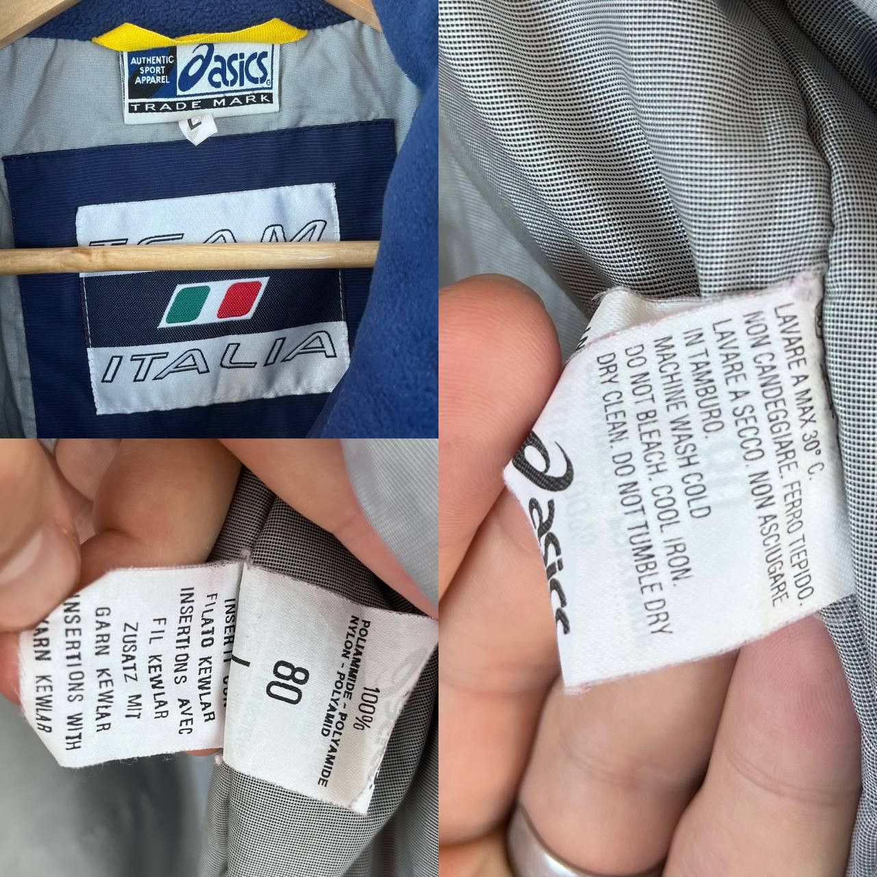 Asics 90s Asics Italia Ski Team Winter Olympic Games Jacket Size US L / EU 52-54 / 3 - 9 Thumbnail
