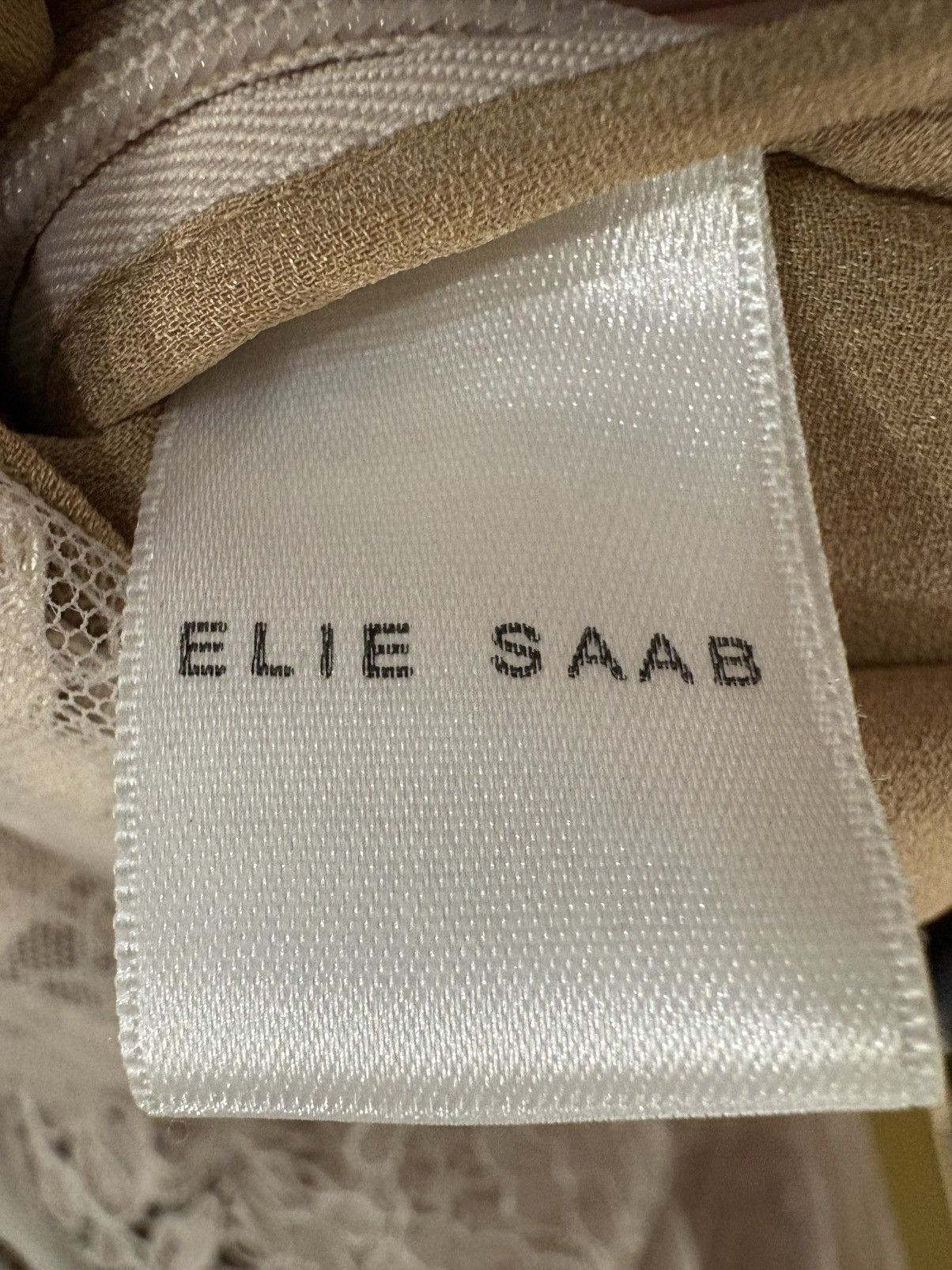 Elie Saab Long Elie Saab Dress in Lace and Crepe – Size 38 Size M / US 6-8 / IT 42-44 - 12 Thumbnail
