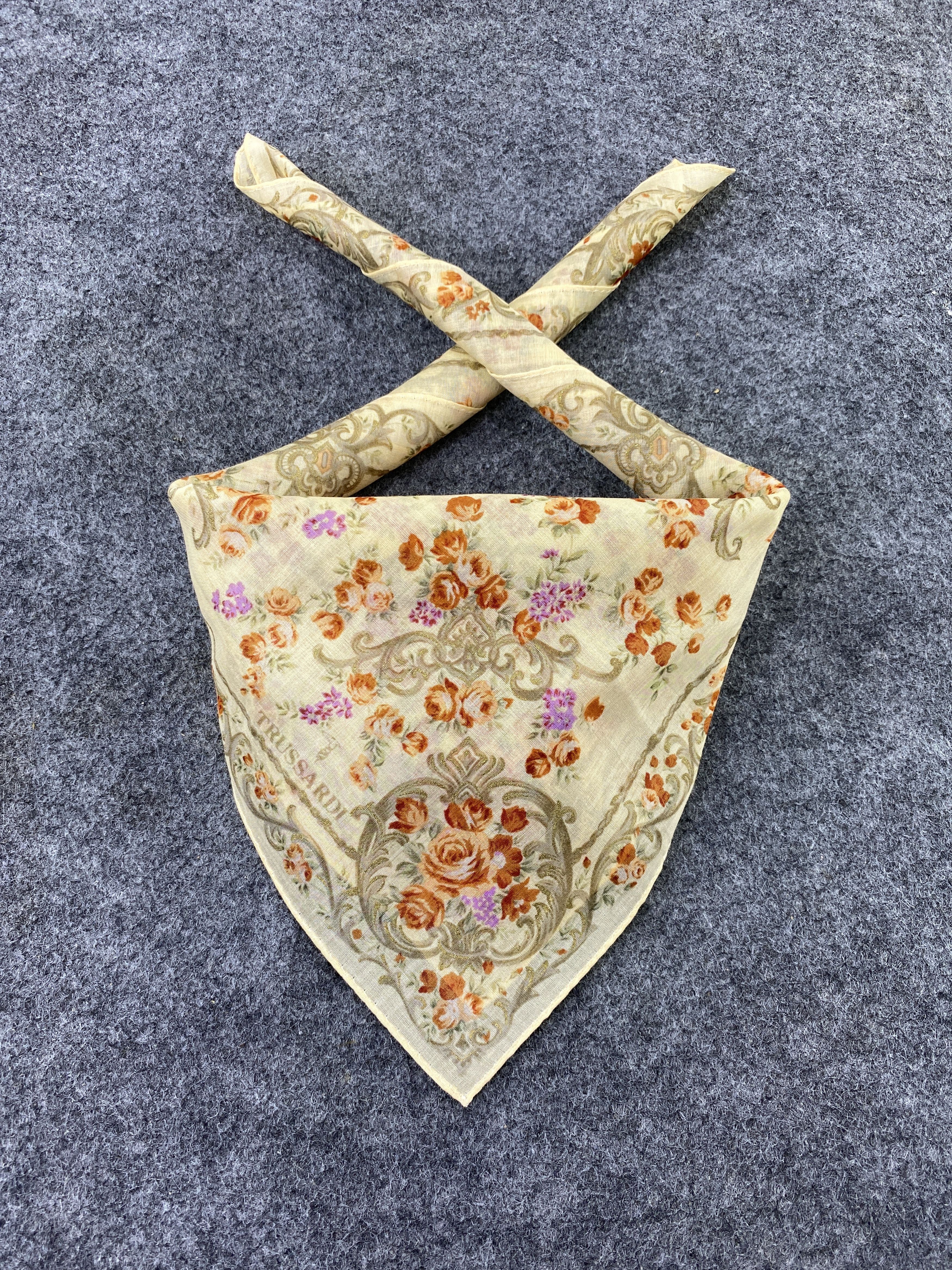 Trussardi × Vintage Trussardi Handkerchief / Bandana / Neckerchief-B196 Size ONE SIZE - 2 Thumbnail