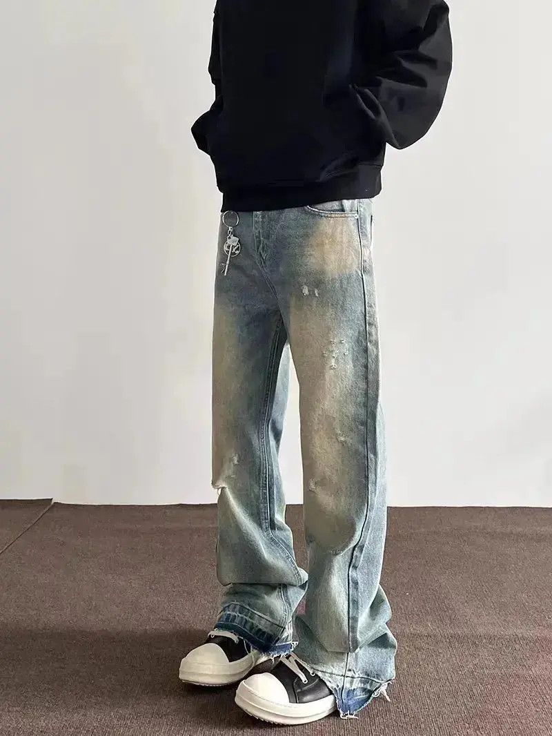 Japanese Brand Street hip-hop washed vintage baggy jeans Size US 34 / EU 50 - 1 Thumbnail