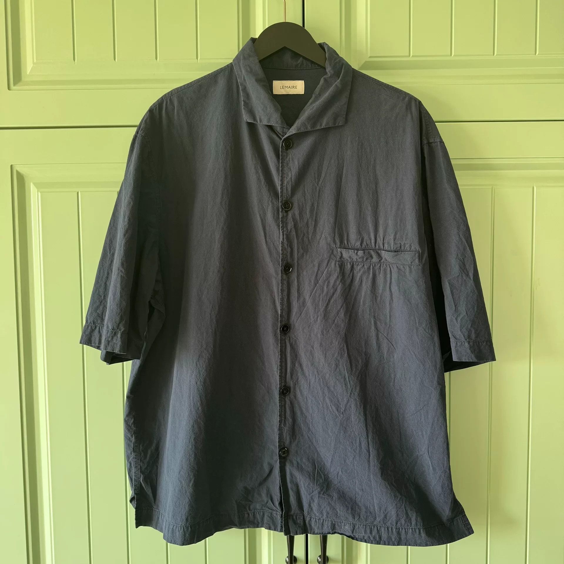 Lemaire Lemaire Blue Short-Sleeve Shirt XL Size US XL / EU 56 / 4 - 1 Thumbnail