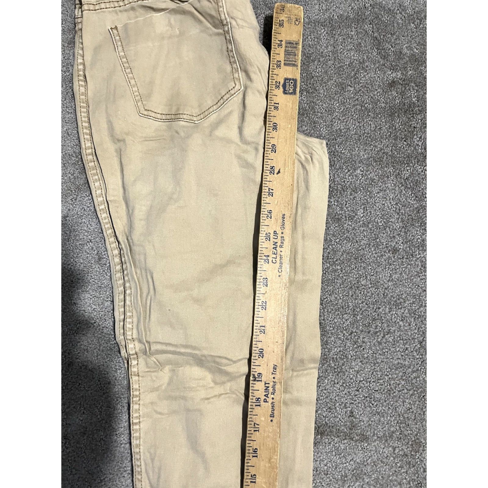U.S. Polo Assn. U.S. POLO ASSN. Women's stretch khaki trousers Size 8 Slap Button Zip Pockets Casual Pants Regular Womens 30 in Inseam Khaki Tan Size ONE SIZE - 7 Thumbnail